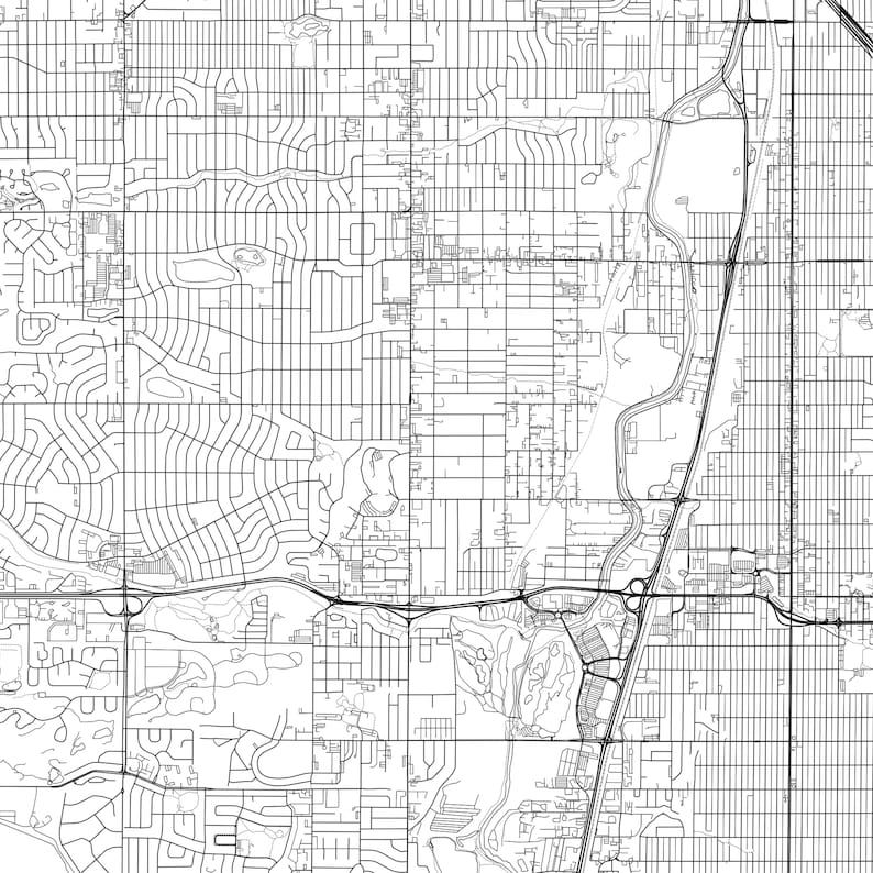 Englewood Map Print Englewood Map Poster Wall Art Co City Etsy