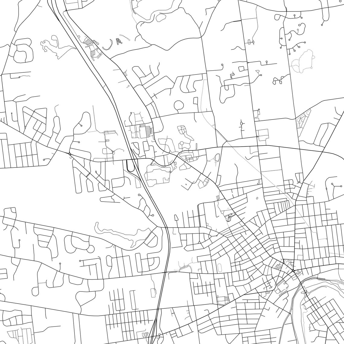 Glens Falls Map Print Glens Falls Map Poster Wall Art Ny Etsy