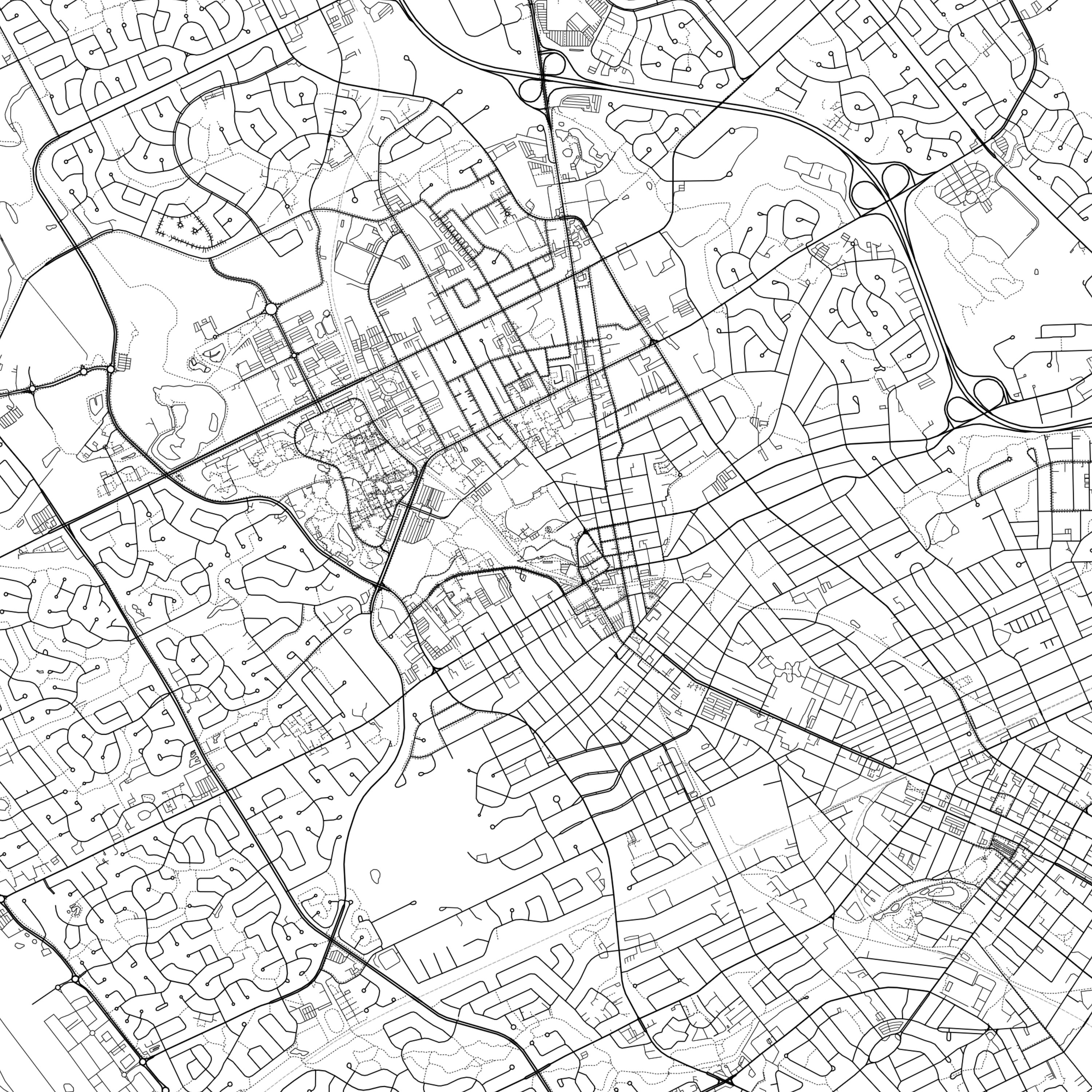 Kitchener Map Print Kitchener Map Poster Wall Art Kitchener Etsy