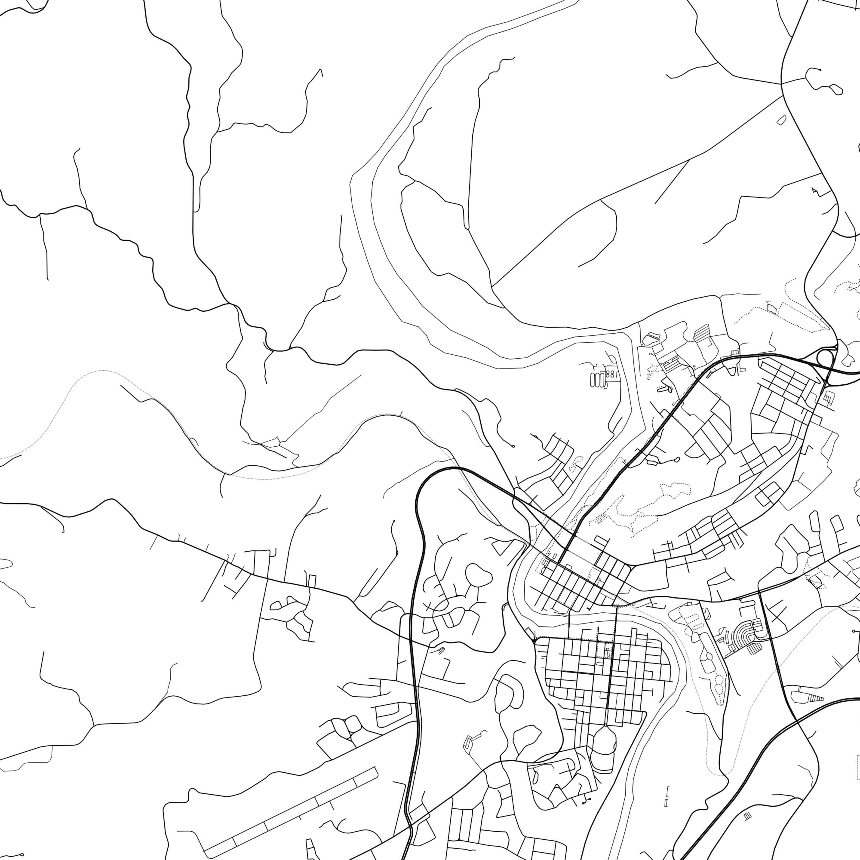 Frankfort Map Print Frankfort Map Poster Wall Art Ky City Etsy