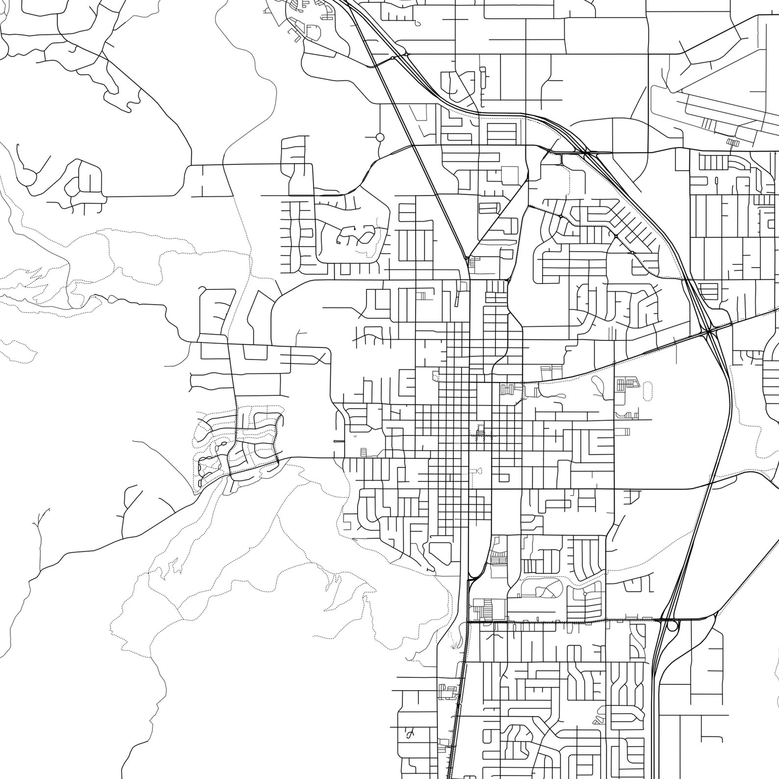 Carson City Map Print Carson City Map Poster Wall Art Nv - Etsy
