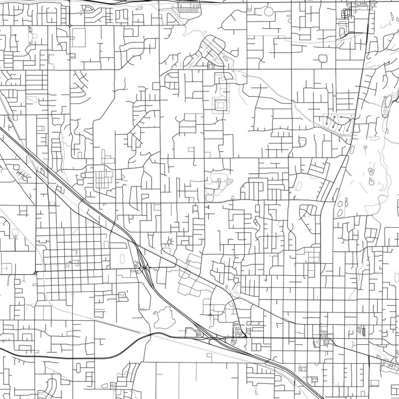 American Fork Map Print American Fork Map Poster Wall Art Ut Etsy