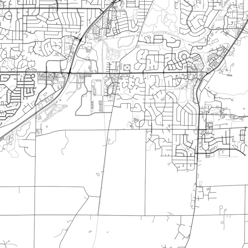 Fitchburg Map Print Fitchburg Map Poster Wall Art Wi City Etsy