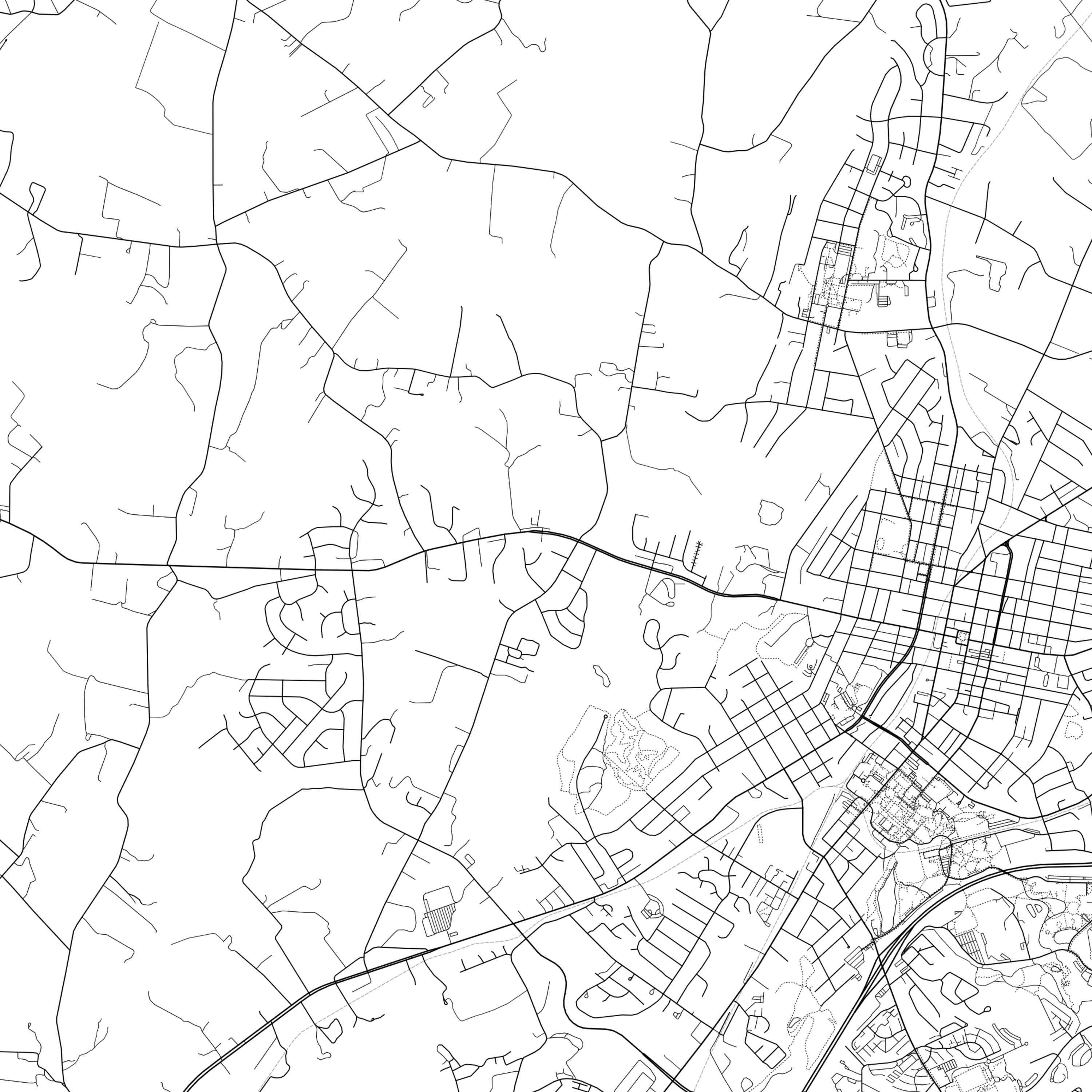 Harrisonburg Map Print Harrisonburg Map Poster Wall Art Va Etsy