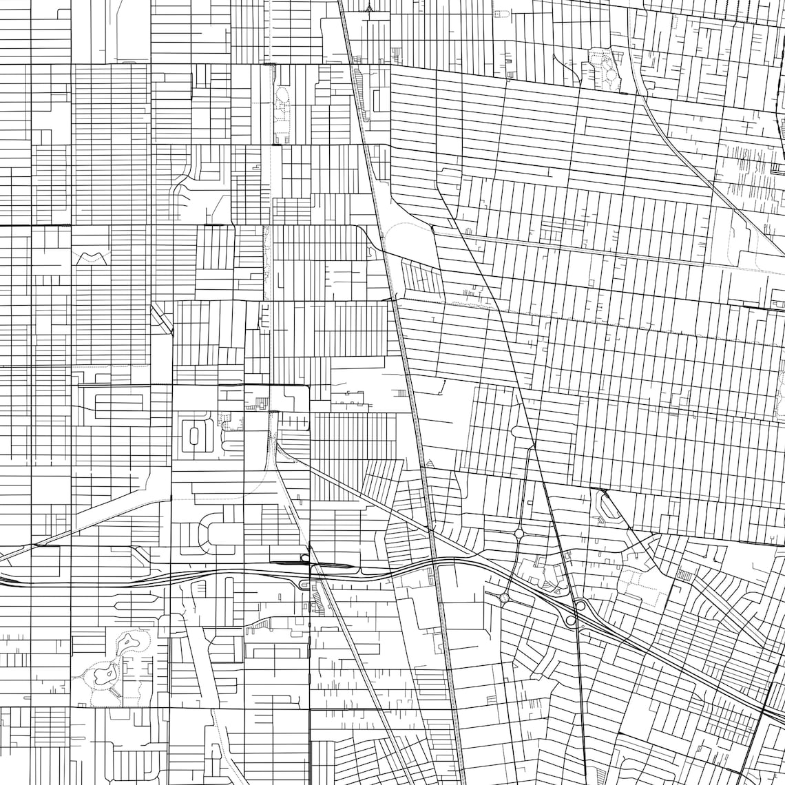 Lynwood Map Print Lynwood Map Poster Wall Art Ca City Map Etsy