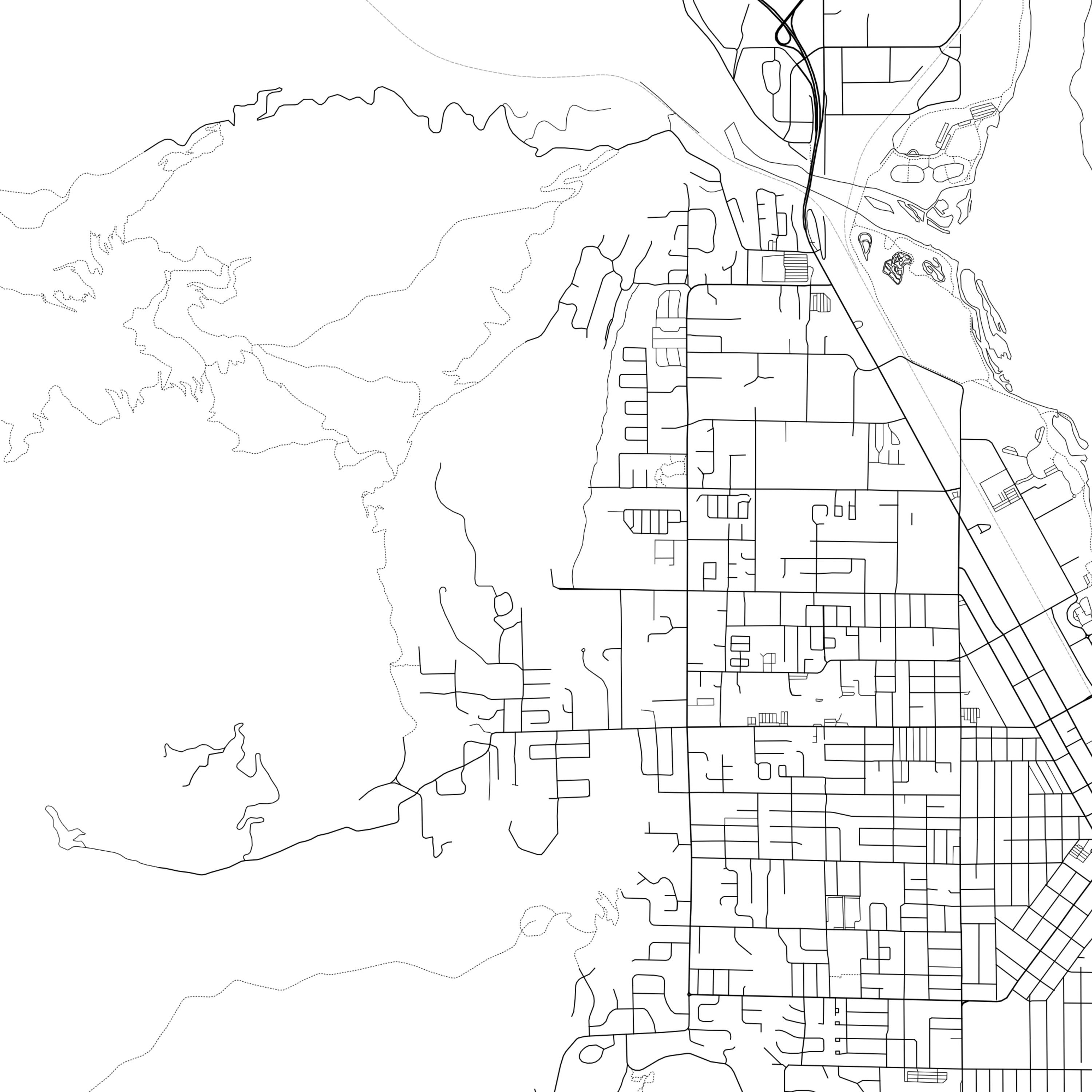 Wenatchee Map Print Wenatchee Map Poster Wall Art Wa City  Etsy