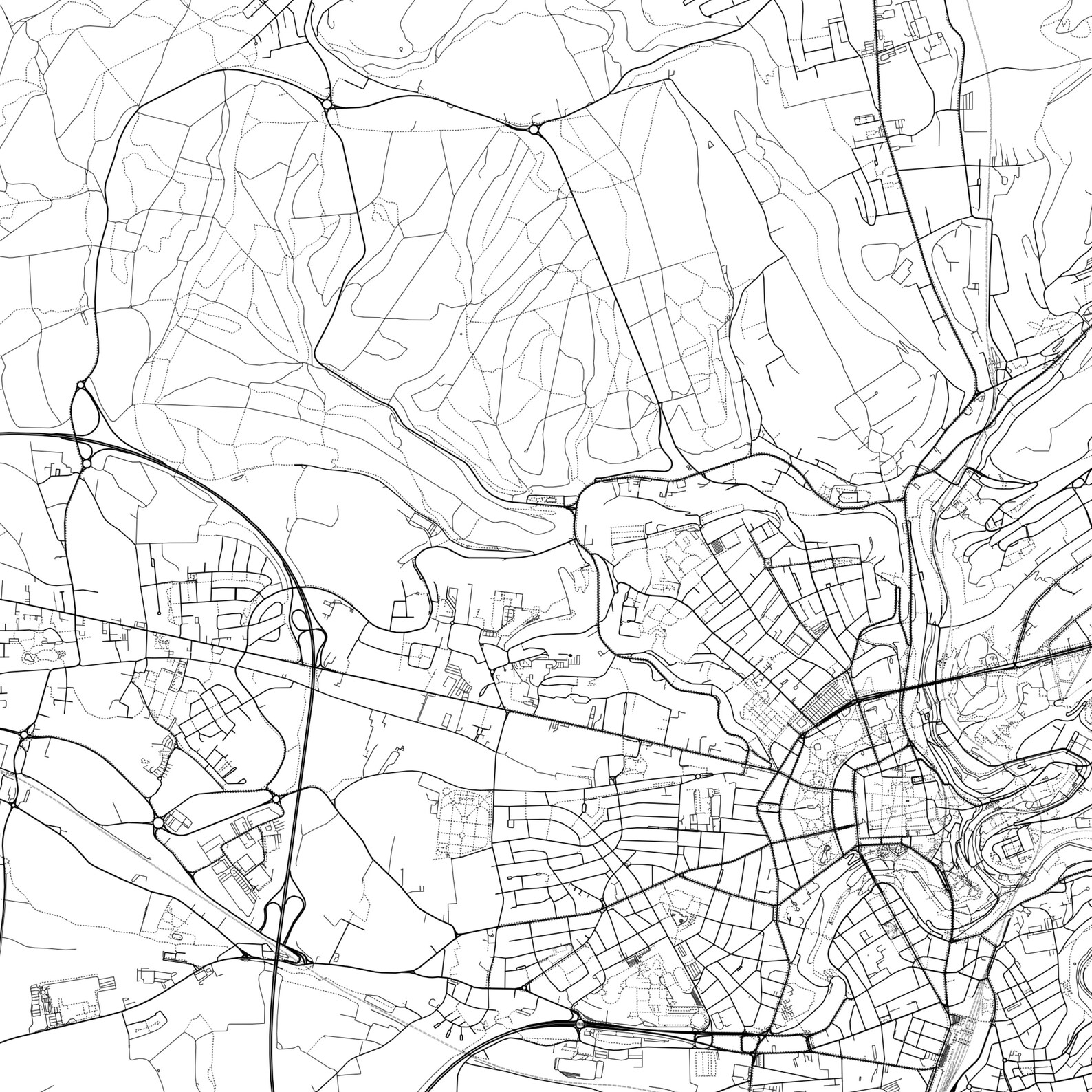 Luxembourg Map Print Luxembourg Map Poster Wall Art | Etsy