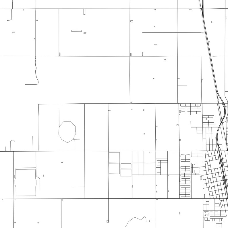 Delano Map Print Delano Map Poster Wall Art Ca City Map Etsy