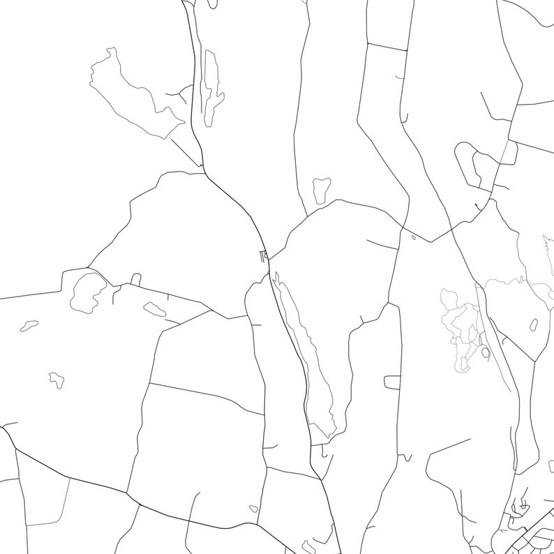 Torrington Map Print Torrington Map Poster Wall Art Ct City Etsy