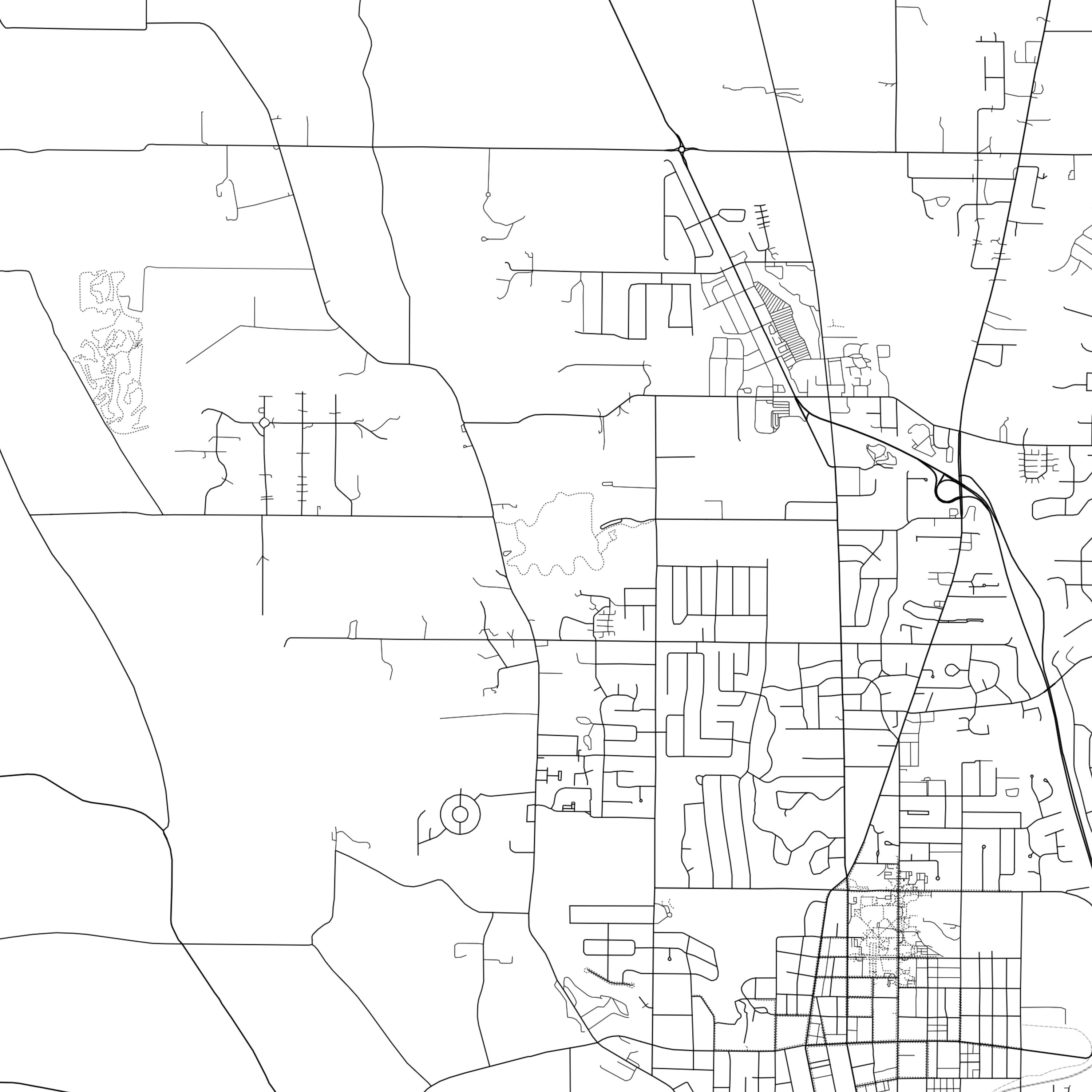 Wooster Map Print Wooster Map Poster Wall Art Oh City Map Etsy