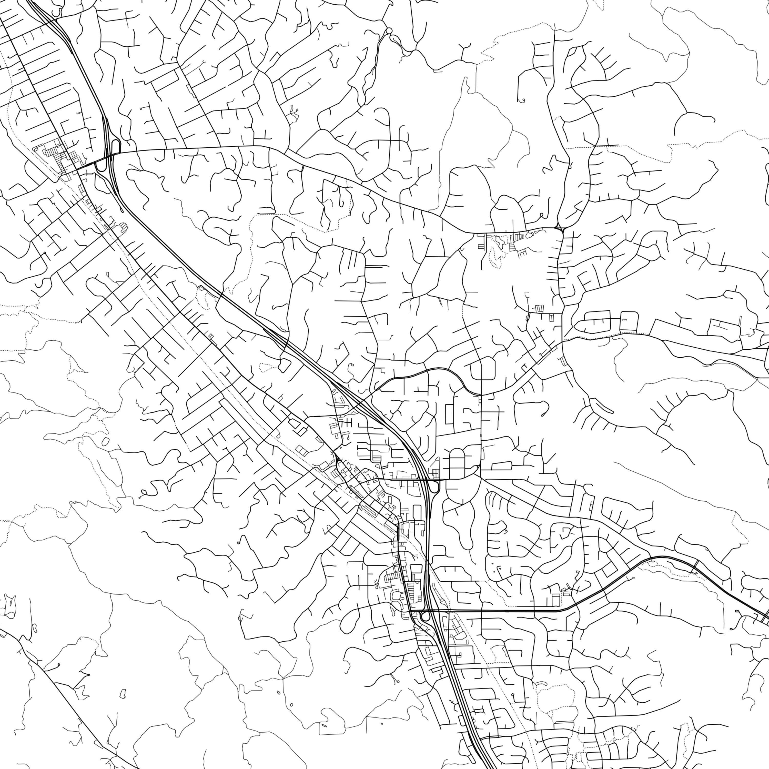Danville Map Print Danville Map Poster Wall Art Ca City Etsy