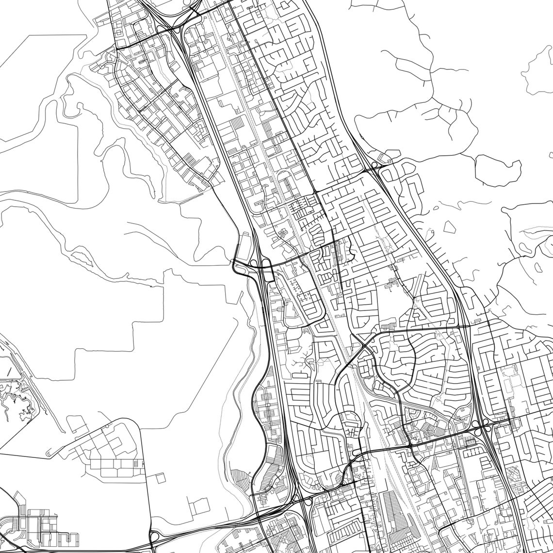 Milpitas Map Print Milpitas Map Poster Wall Art Ca City Map Etsy