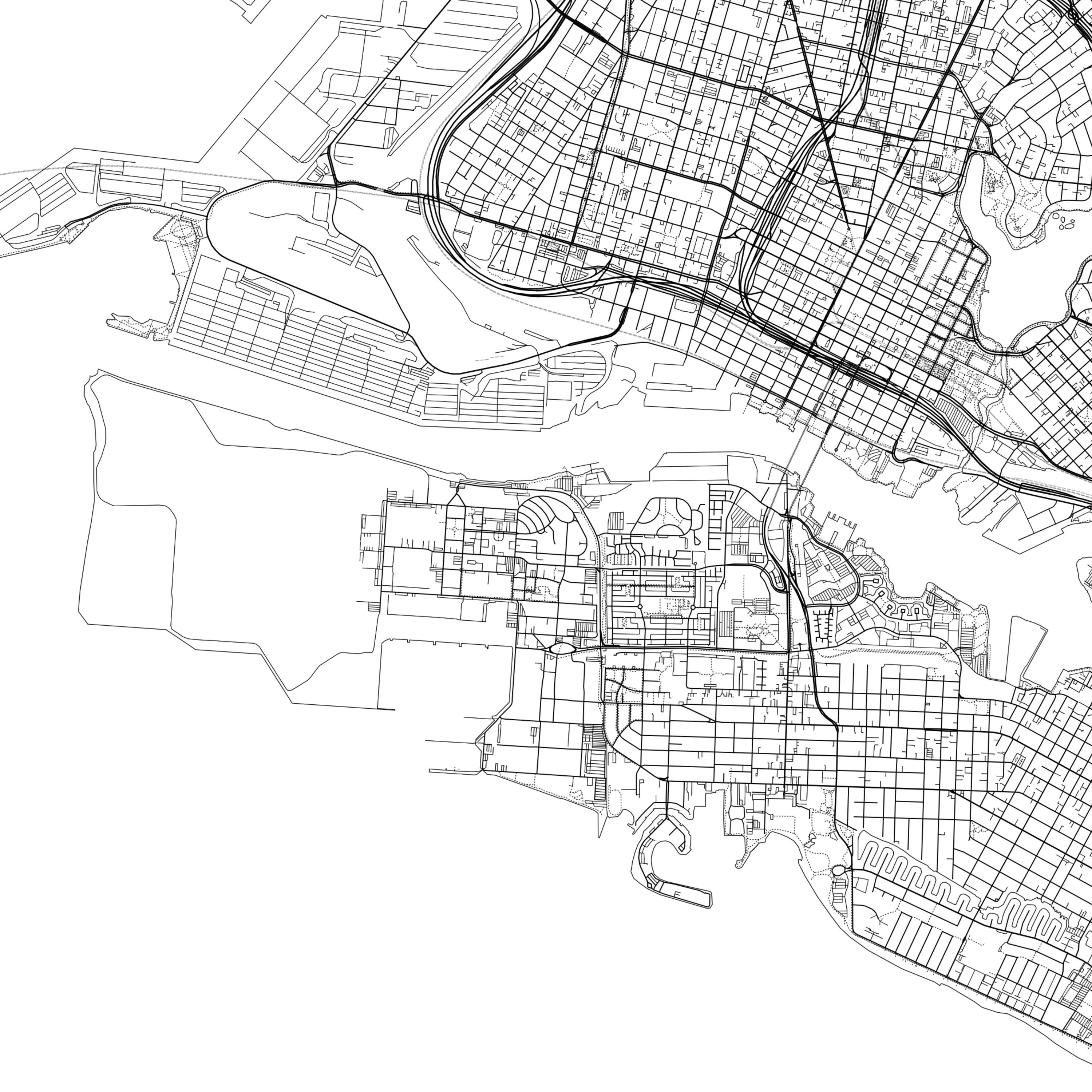 Alameda Map Print Alameda Map Poster Wall Art Ca City Map  Etsy