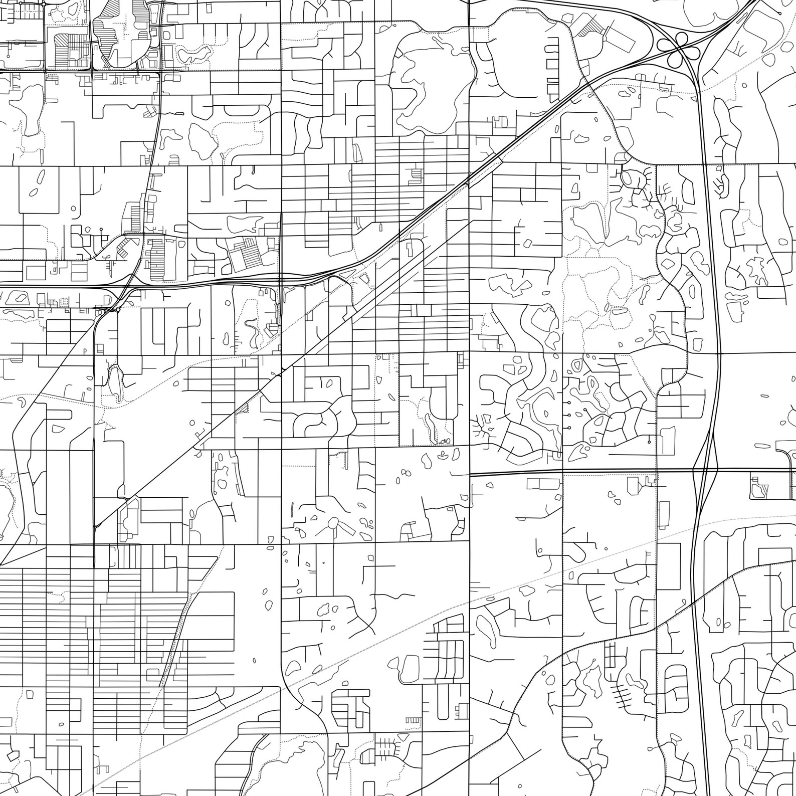 Oakdale Map Print Oakdale Map Poster Wall Art Mn City Map Etsy