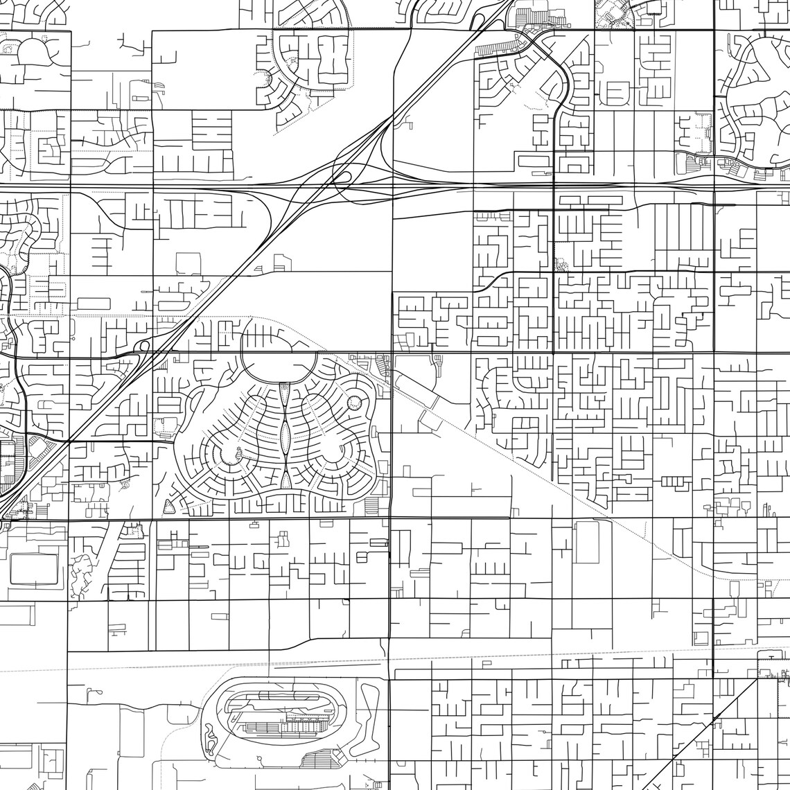 Fontana Map Print Fontana Map Poster Wall Art Ca City Map | Etsy
