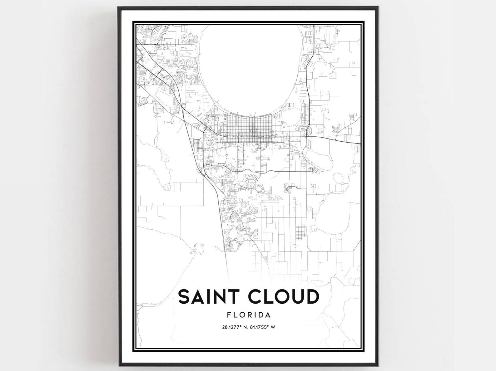 Saint Cloud Map Print Saint Cloud - Il 1588xN.1854116466 D6rp