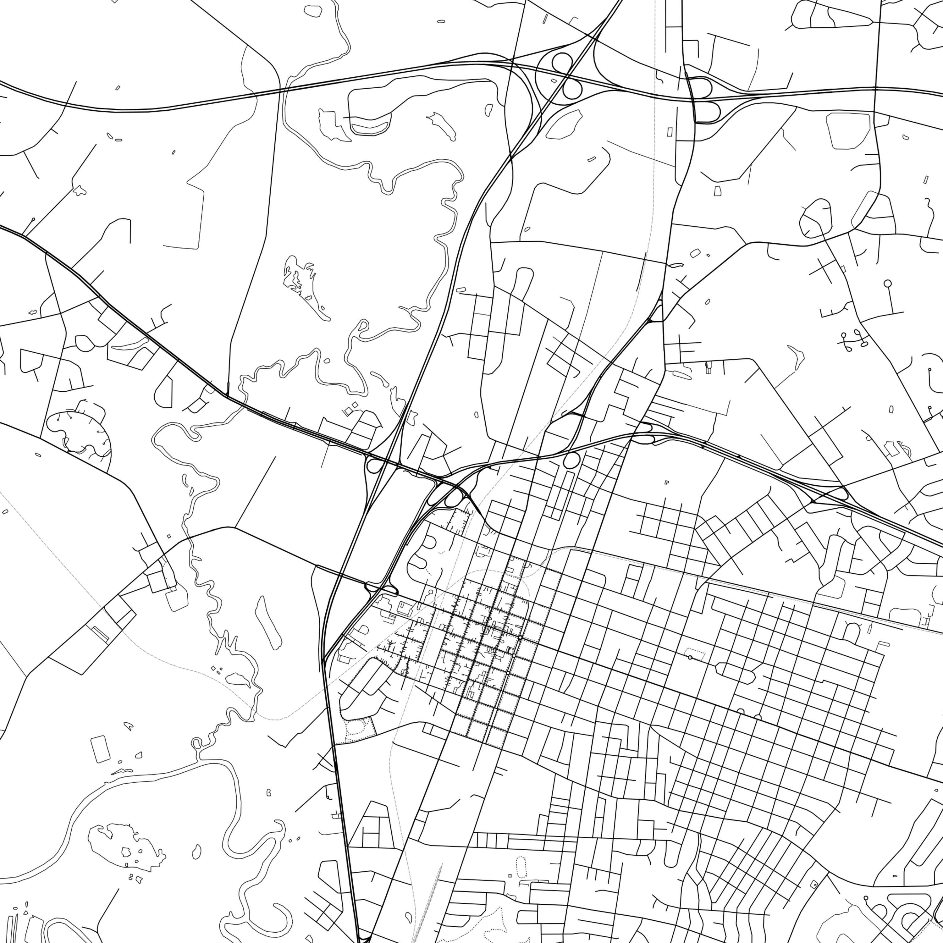 Goldsboro Map Print Goldsboro Map Poster Wall Art Nc City Etsy