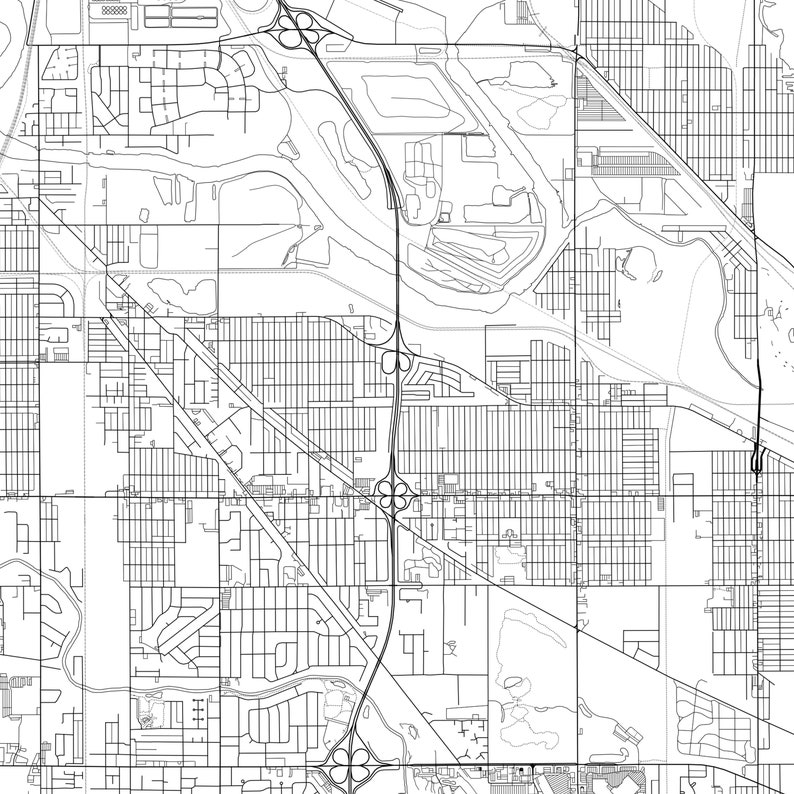 Calumet City Map Print Calumet City Map Poster Wall Art Il Etsy