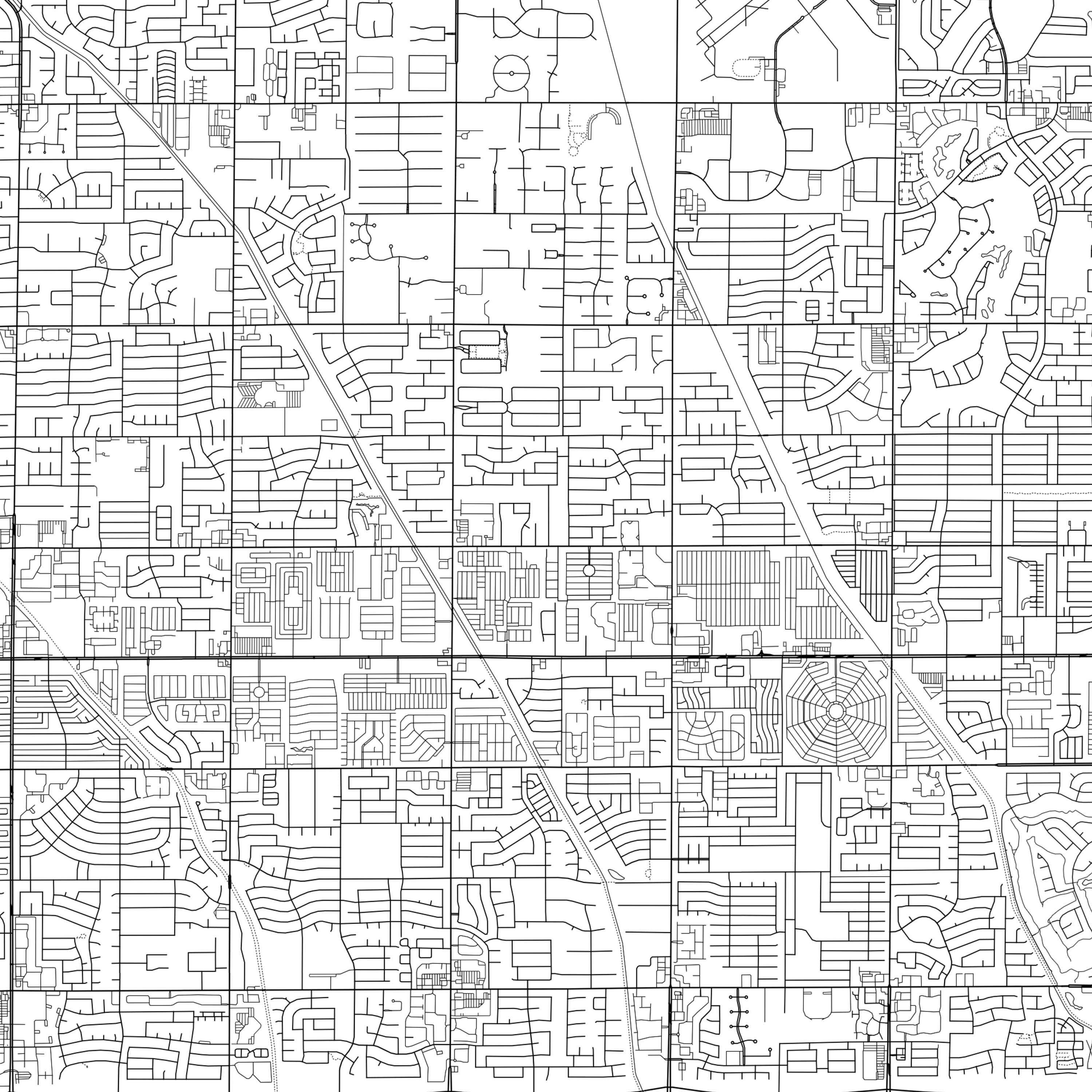 Mesa Map Print Mesa Map Poster Wall Art Az City Map | Etsy