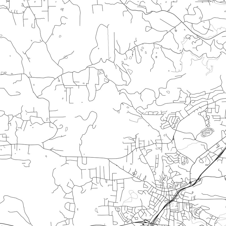 Grass Valley Map Print Grass Valley Map Poster Wall Art Ca Etsy