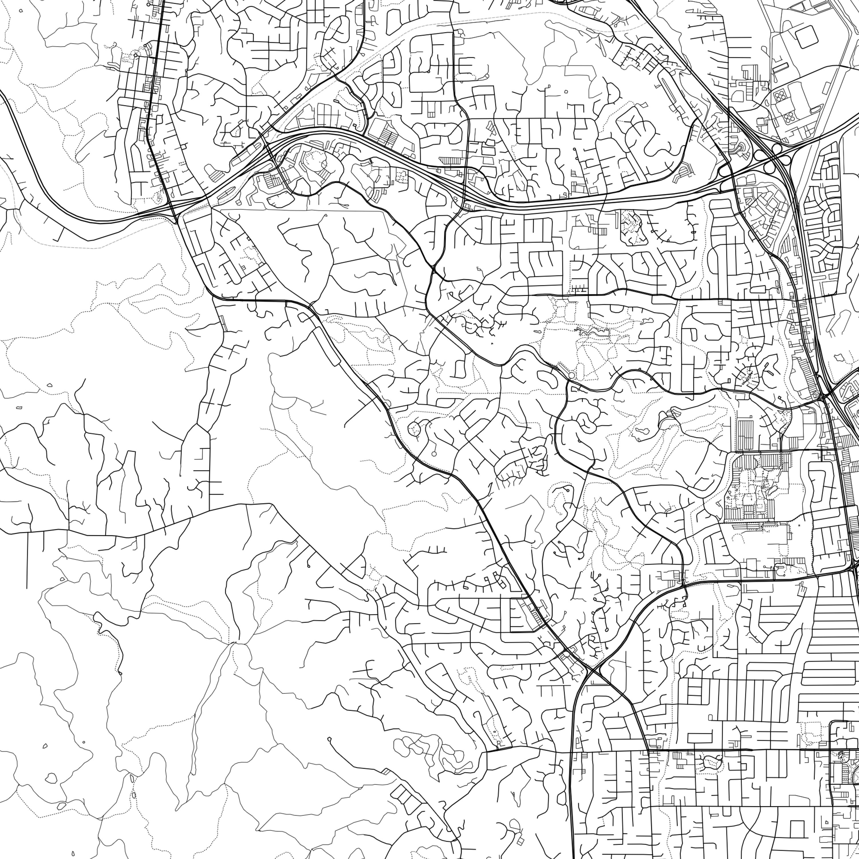 Pleasant Hill Map Print Pleasant Hill Map Poster Wall Art Ca Etsy