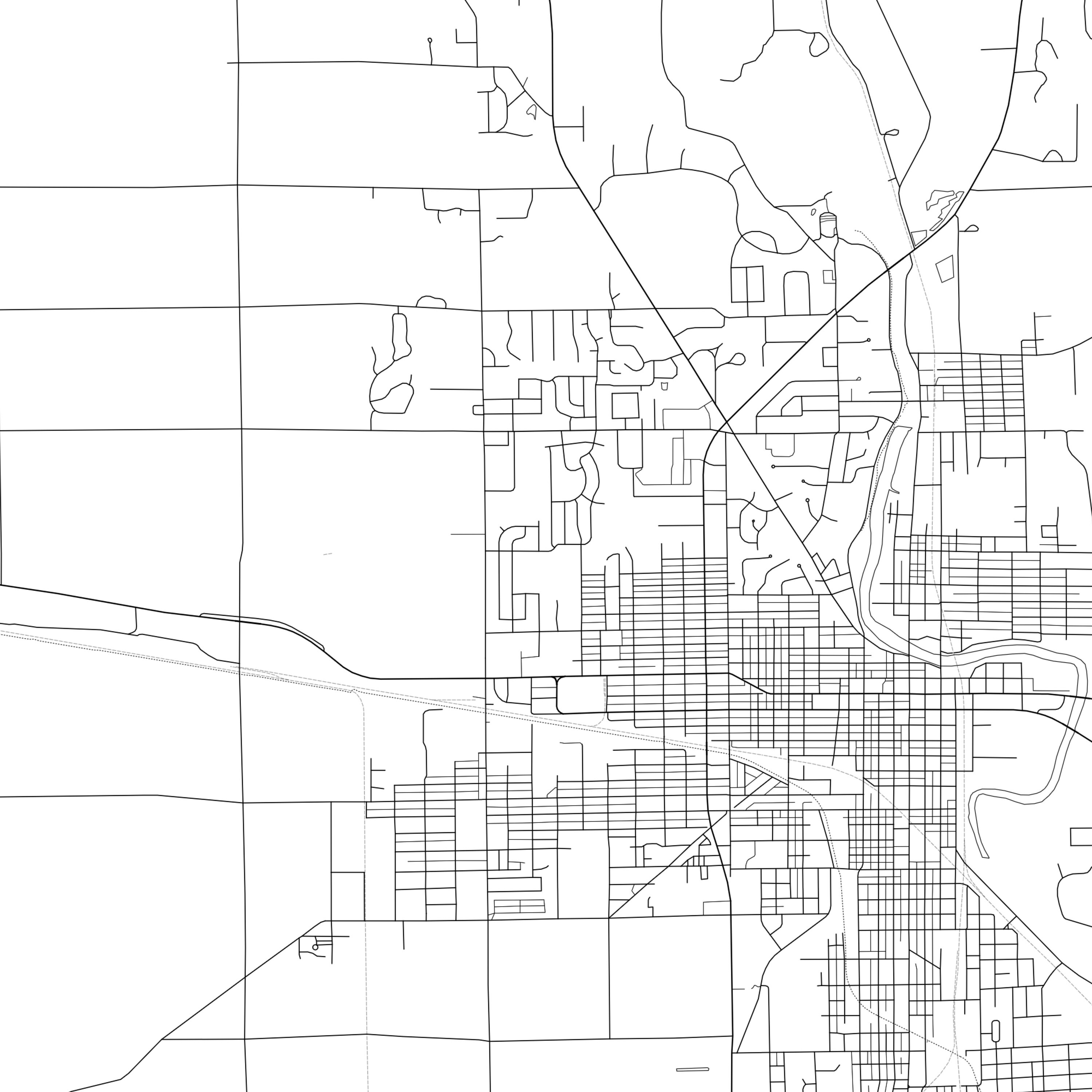 Marion Map Print Marion Map Poster Wall Art in City Map Etsy