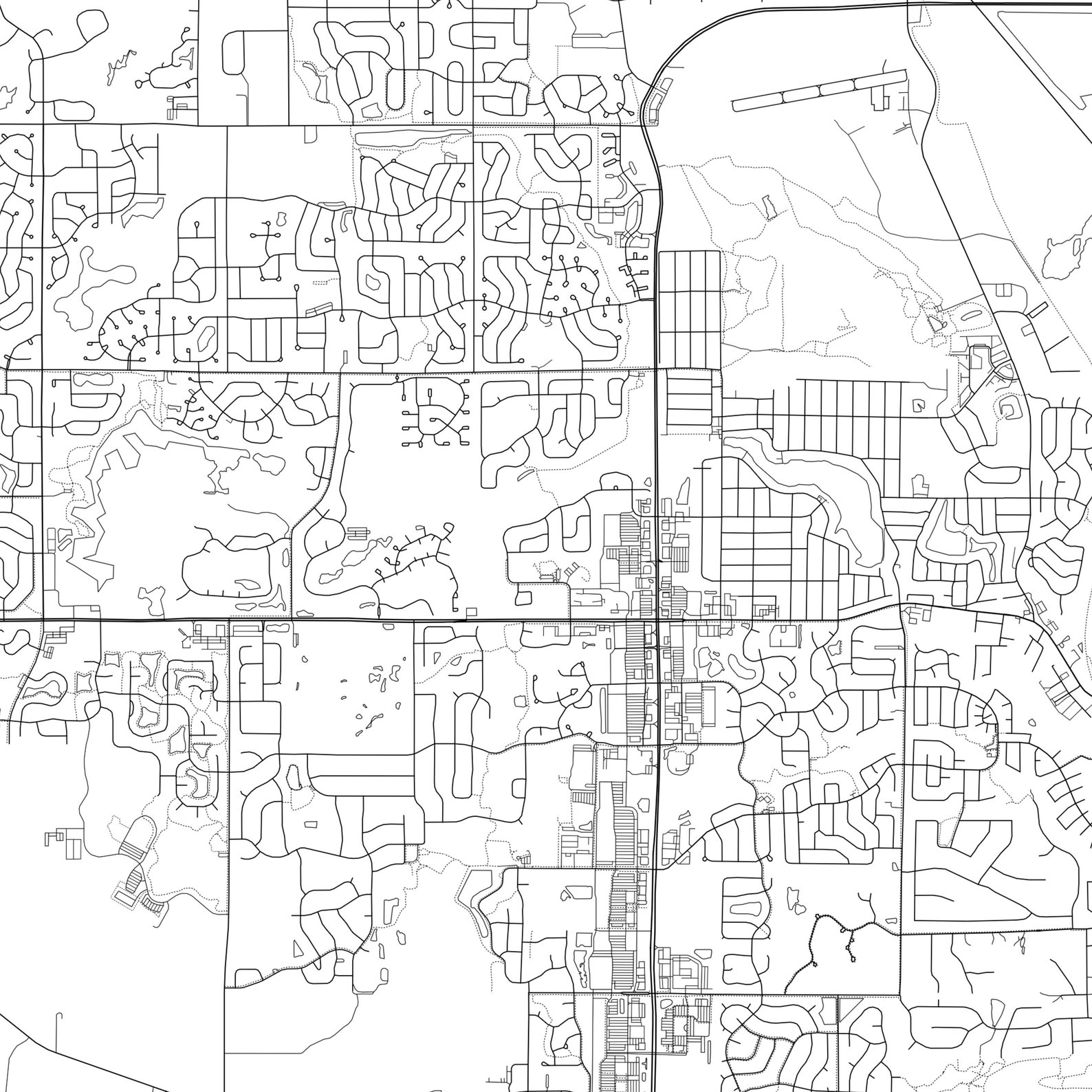 Algonquin Map Print Algonquin Map Poster Wall Art Il City Etsy