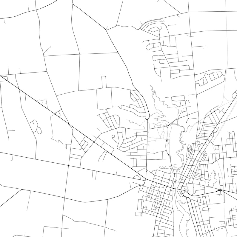 Bridgeton Map Print Bridgeton Map Poster Wall Art Nj City Etsy UK