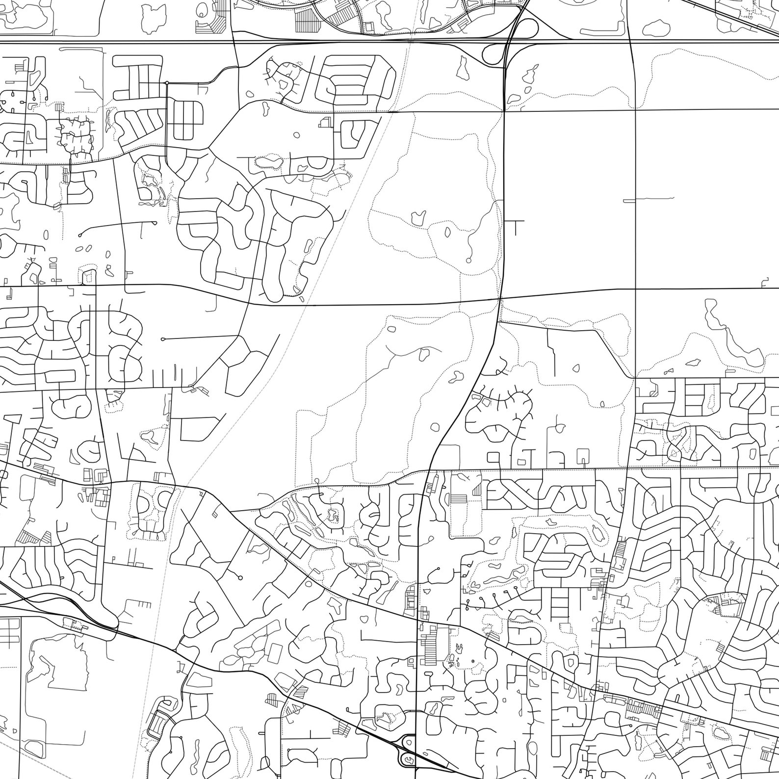 Streamwood Map Print Streamwood Map Poster Wall Art Il City Etsy