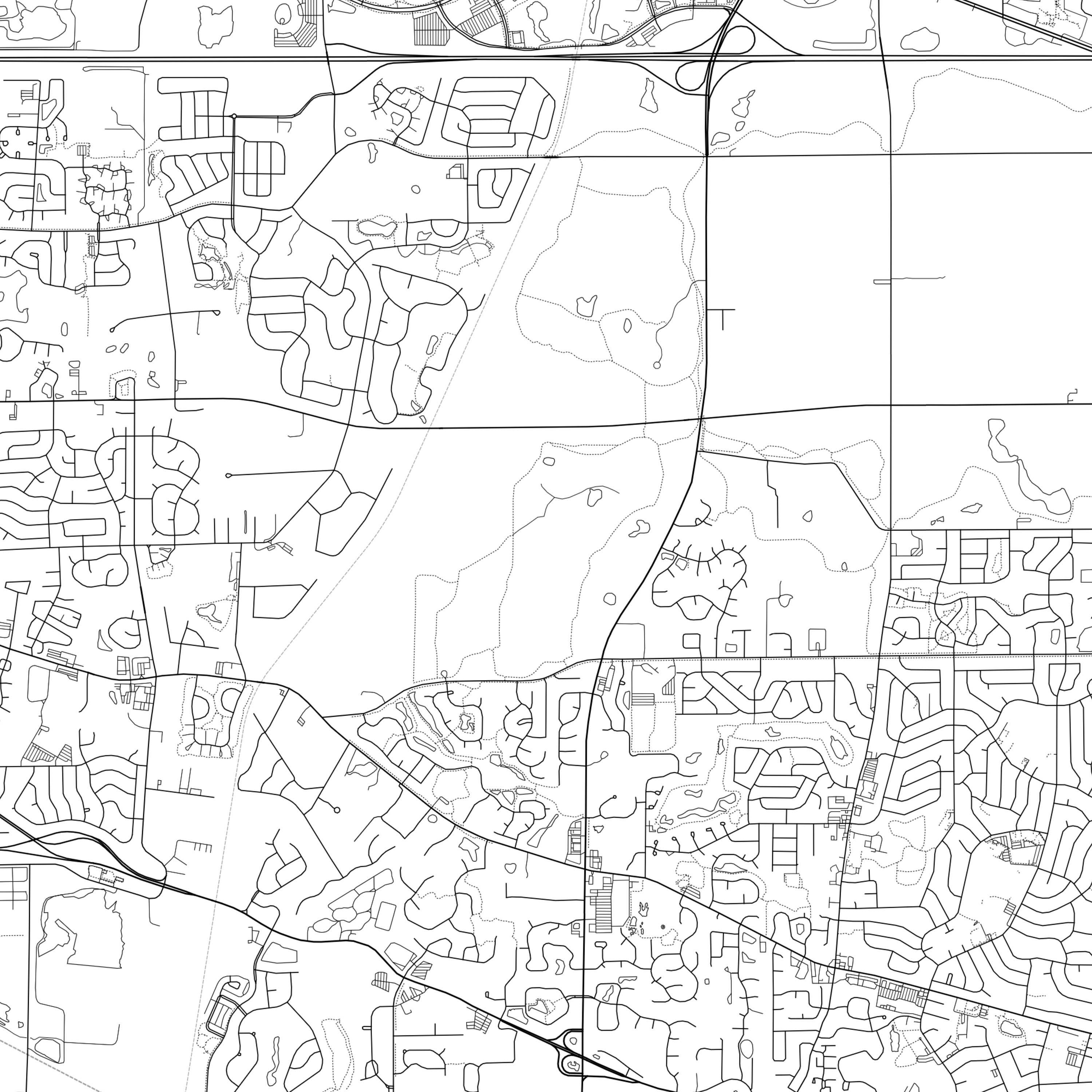 Streamwood Map Print Streamwood Map Poster Wall Art Il City Etsy