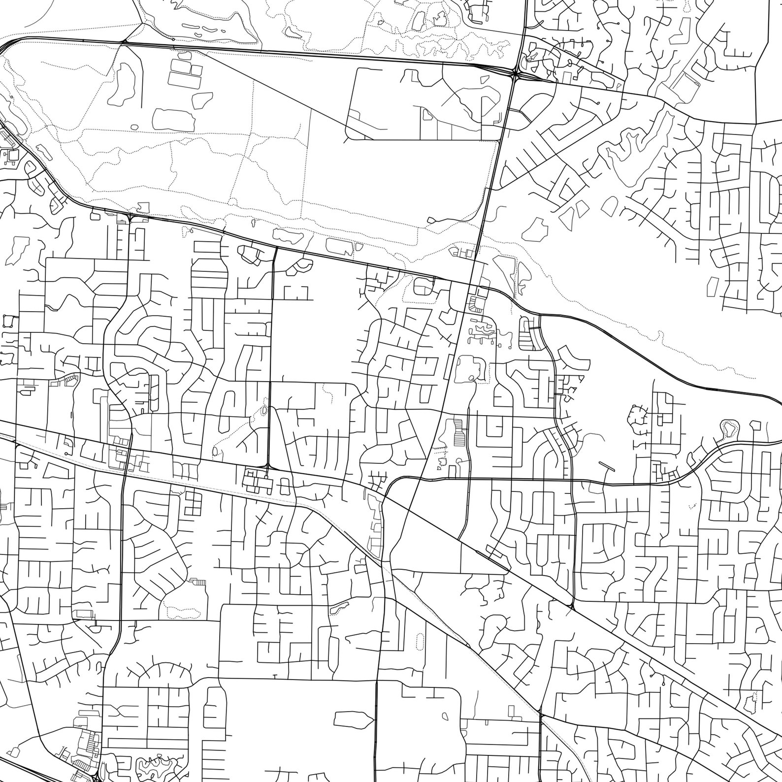 Germantown Map Print Germantown Map Poster Wall Art Tn City Etsy