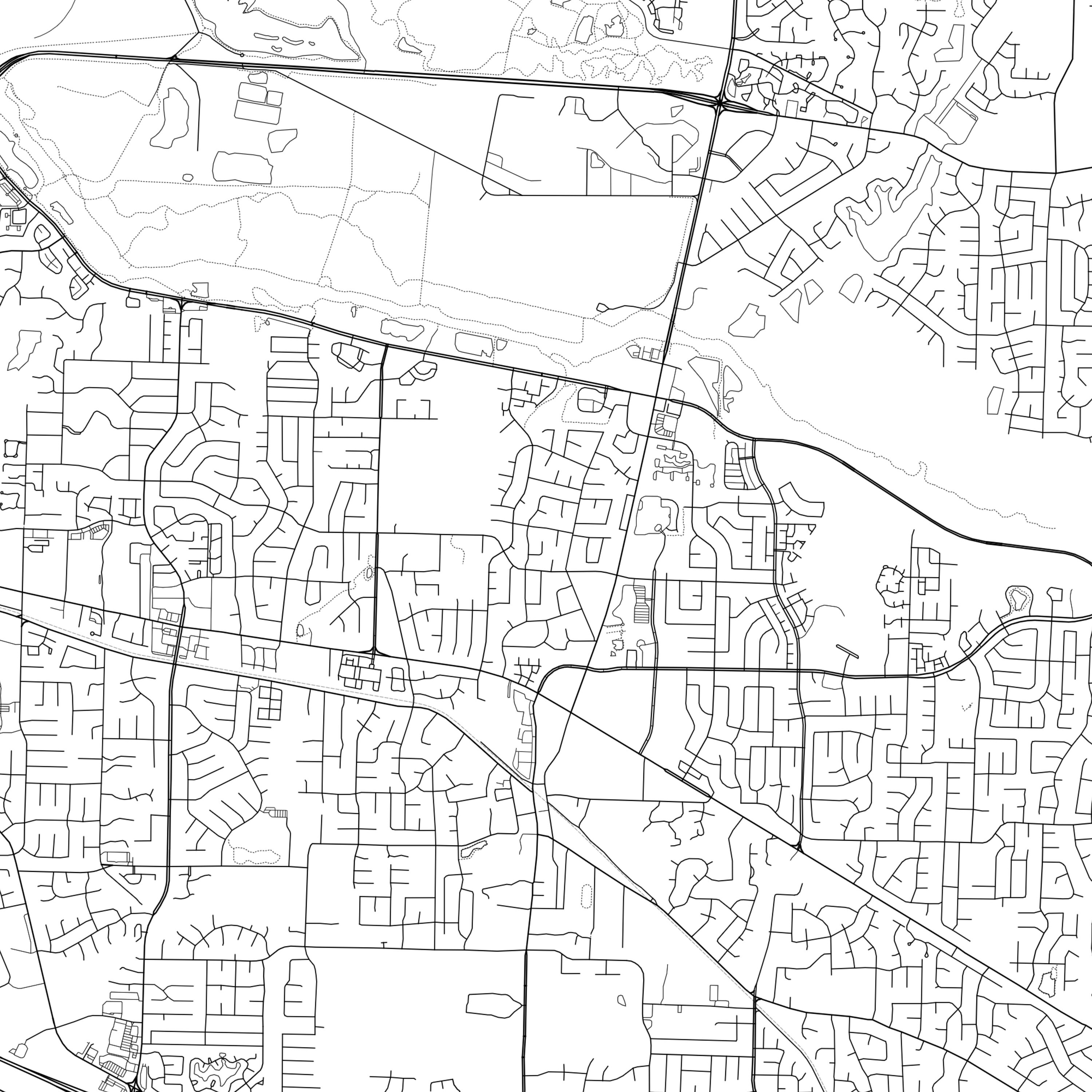 Germantown Map Print Germantown Map Poster Wall Art Tn City Etsy