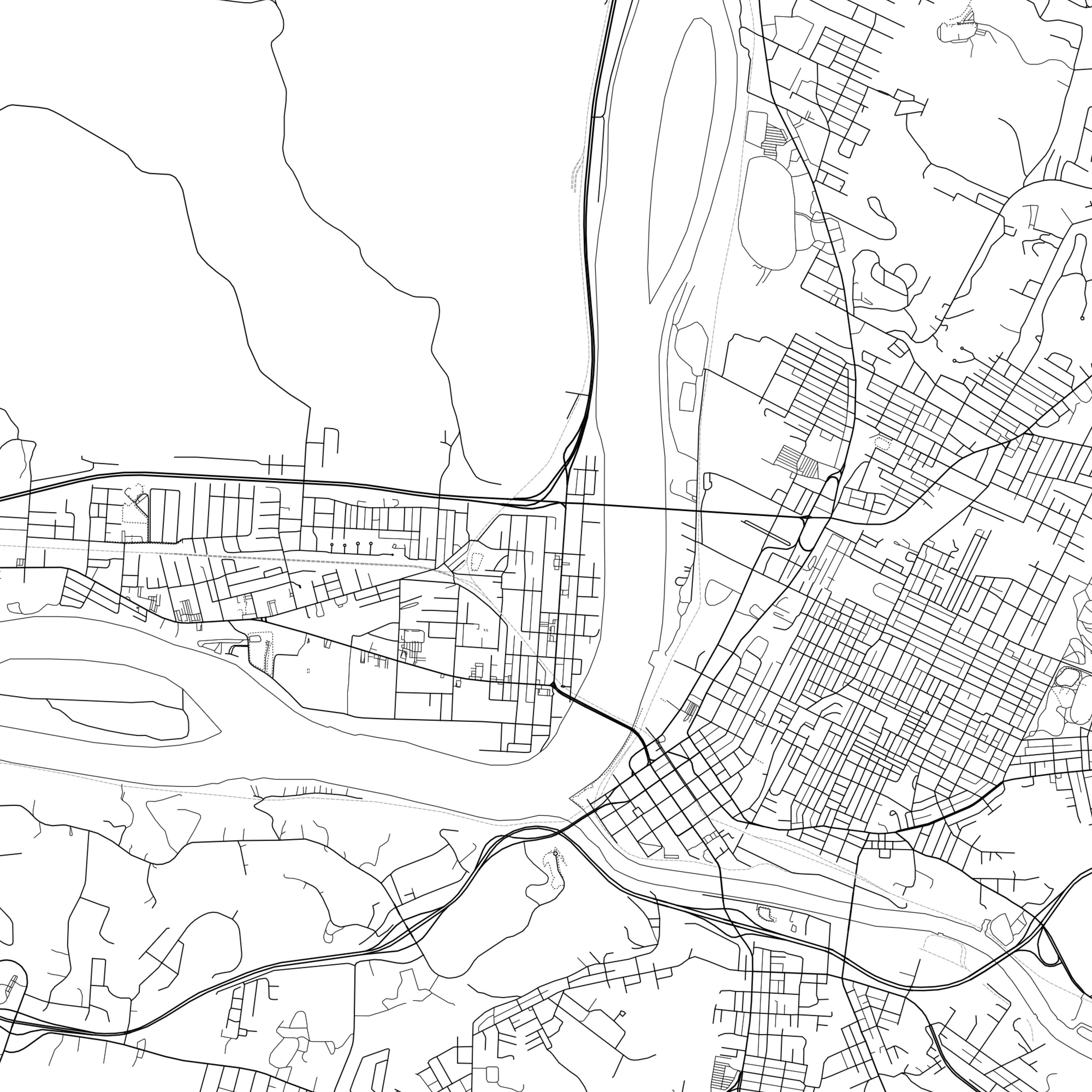 Parkersburg Map Print Parkersburg Map Poster Wall Art Va - Etsy
