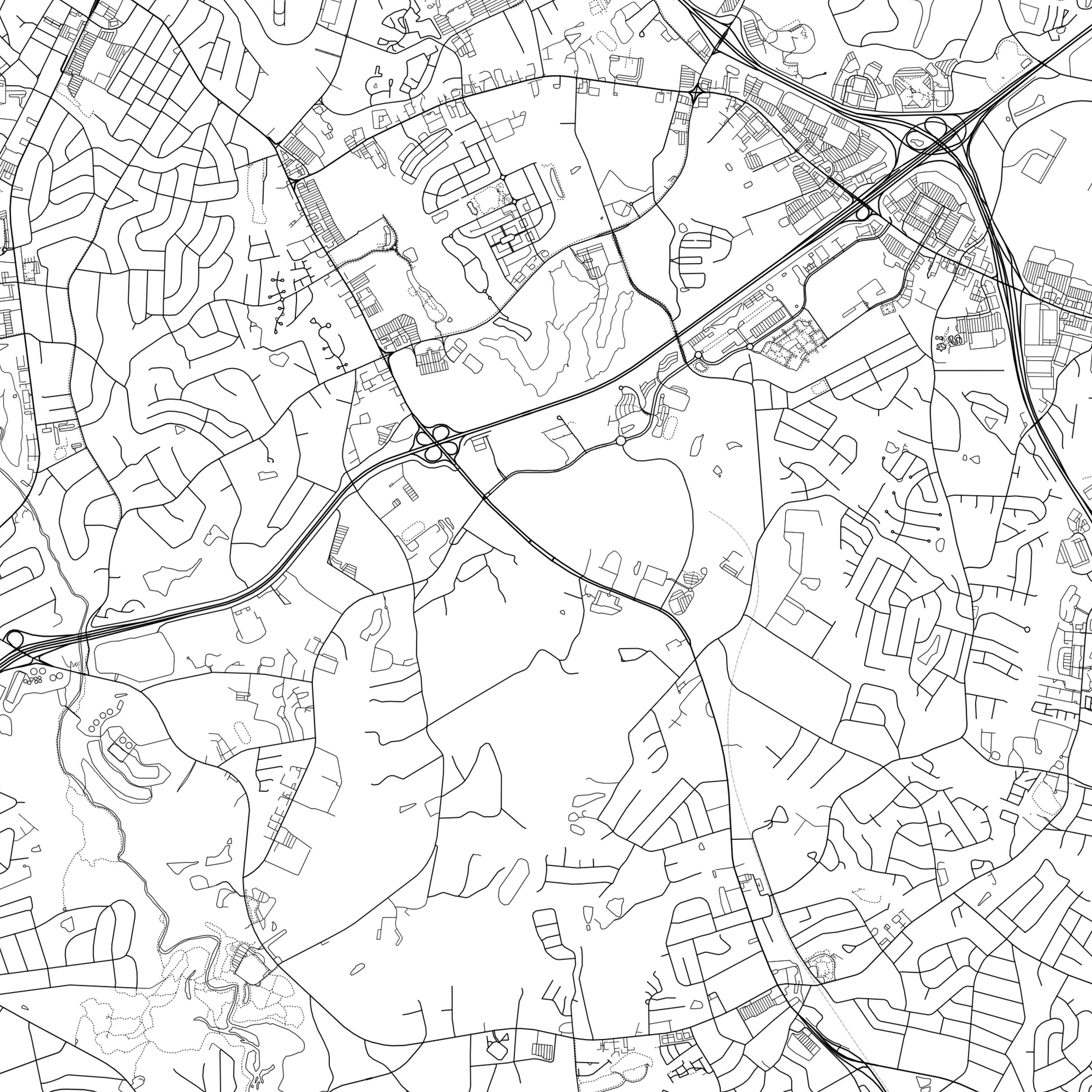 Mauldin Map Print Mauldin Map Poster Wall Art Sc City Map Etsy