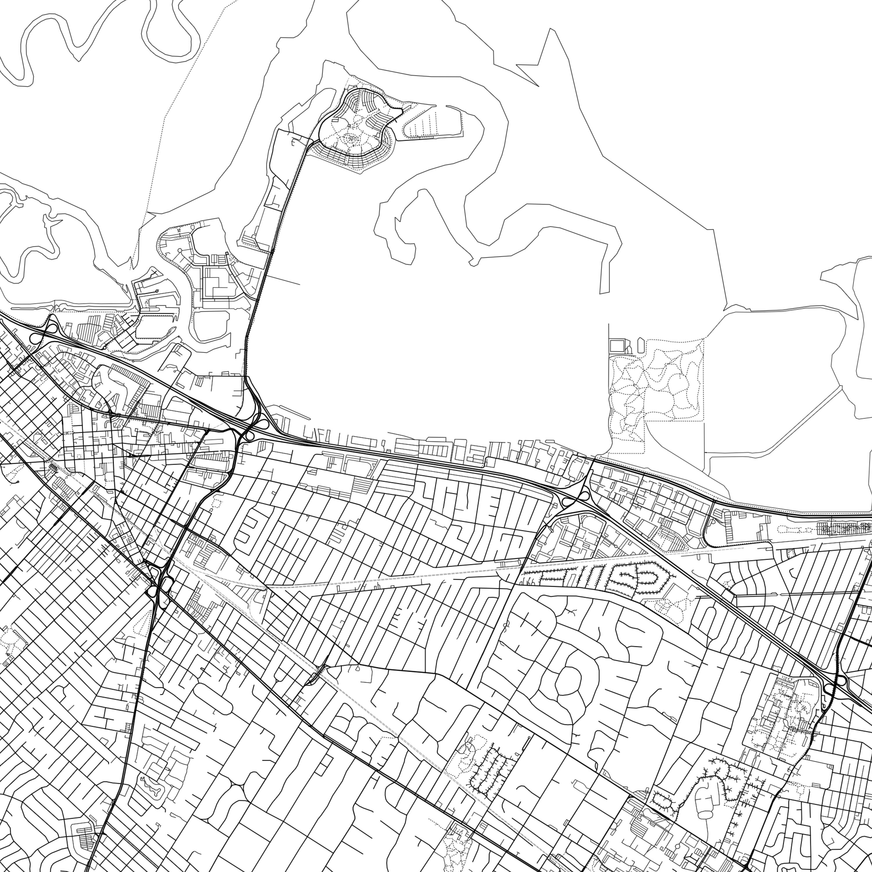 Menlo Park Map Print Menlo Park Map Poster Wall Art Ca City Etsy