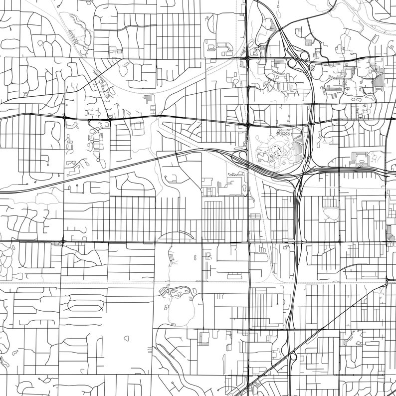 West Allis Map Print West Allis Map Poster Wall Art Wi City Etsy