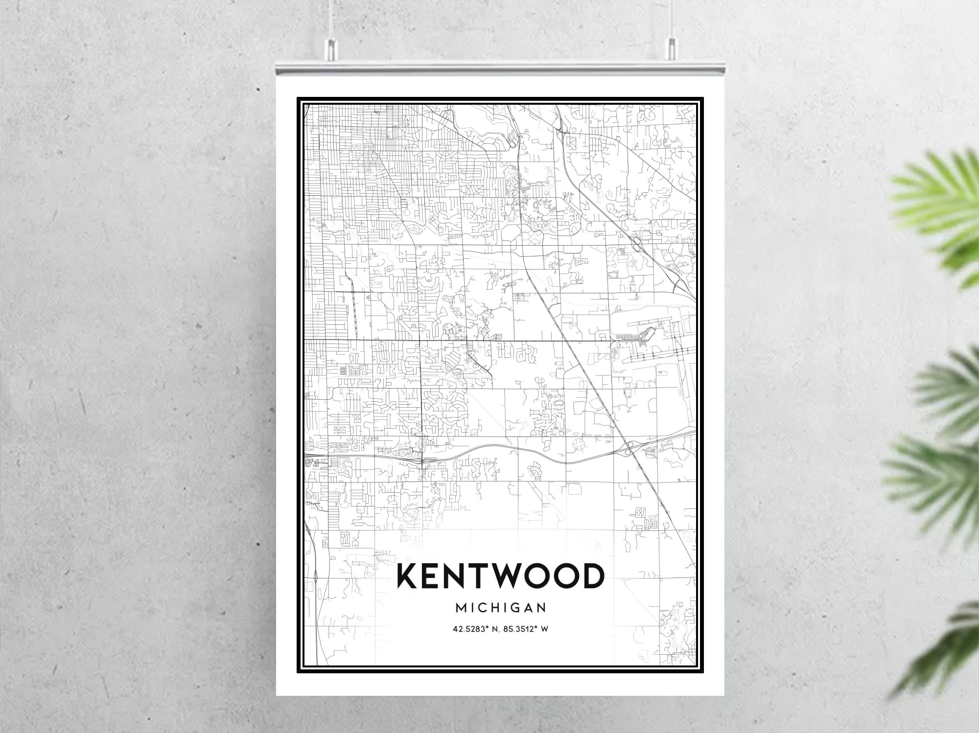 Kentwood Michigan Zip Code Map