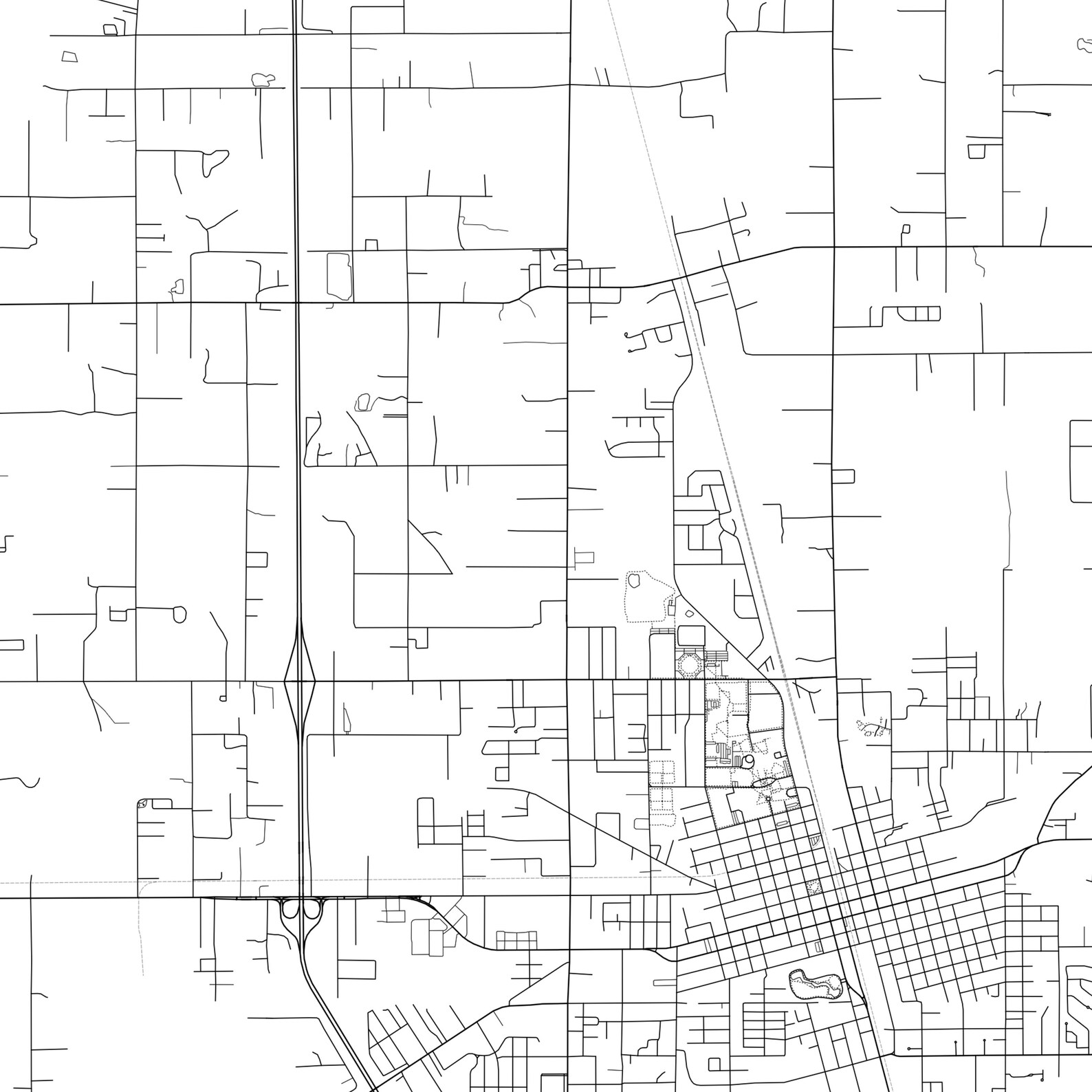 Hammond Map Print Hammond Map Poster Wall Art La City Map  Etsy