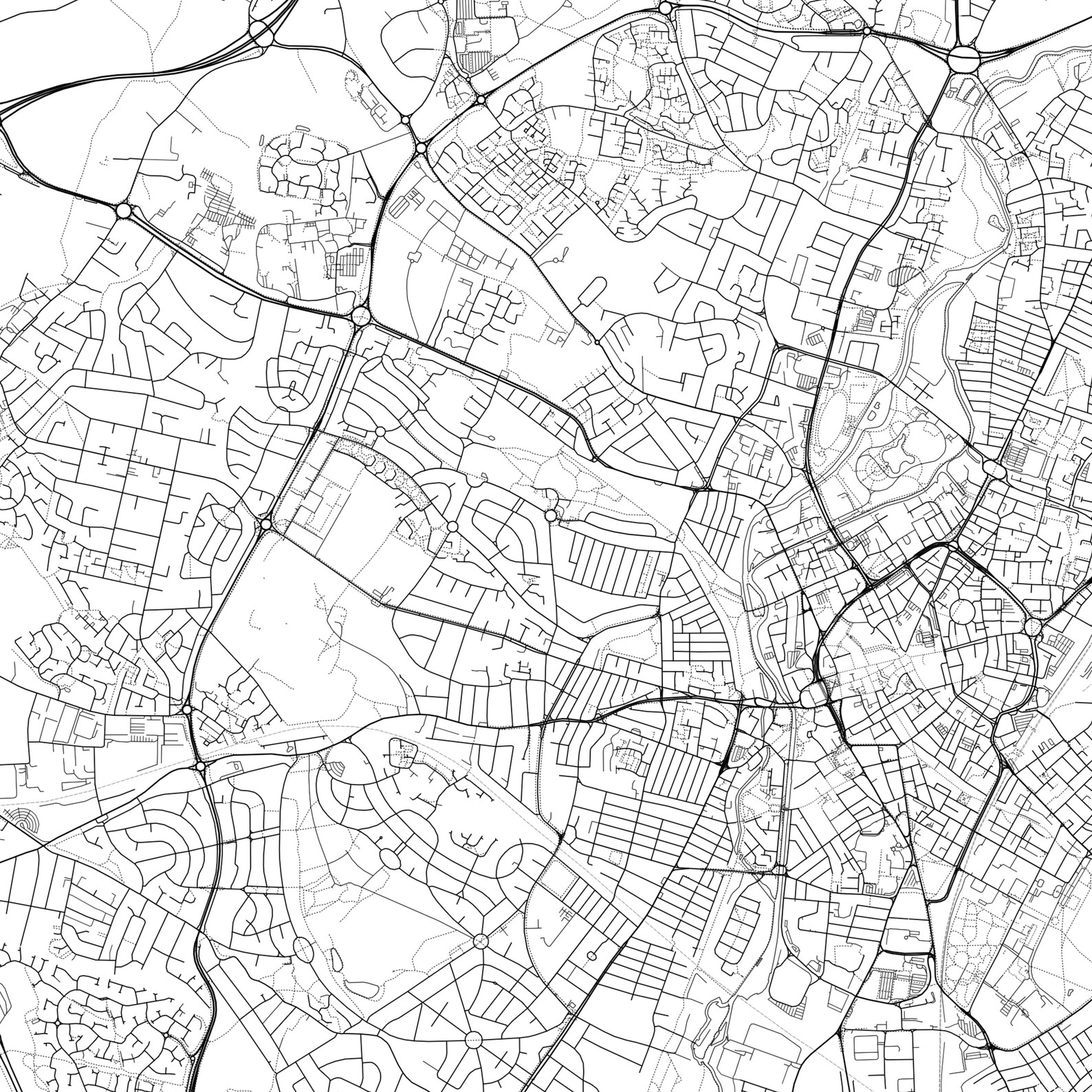 Leicester Map Print Leicester Map Poster Wall Art Leicester - Etsy