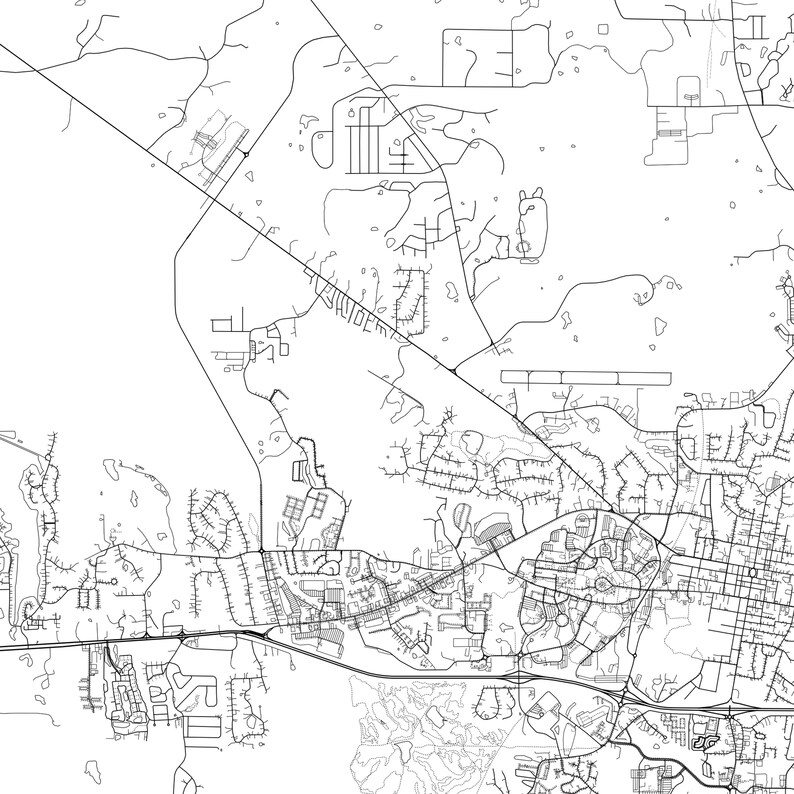 Oxford Map Print Oxford Map Poster Wall Art Ms City Map Etsy