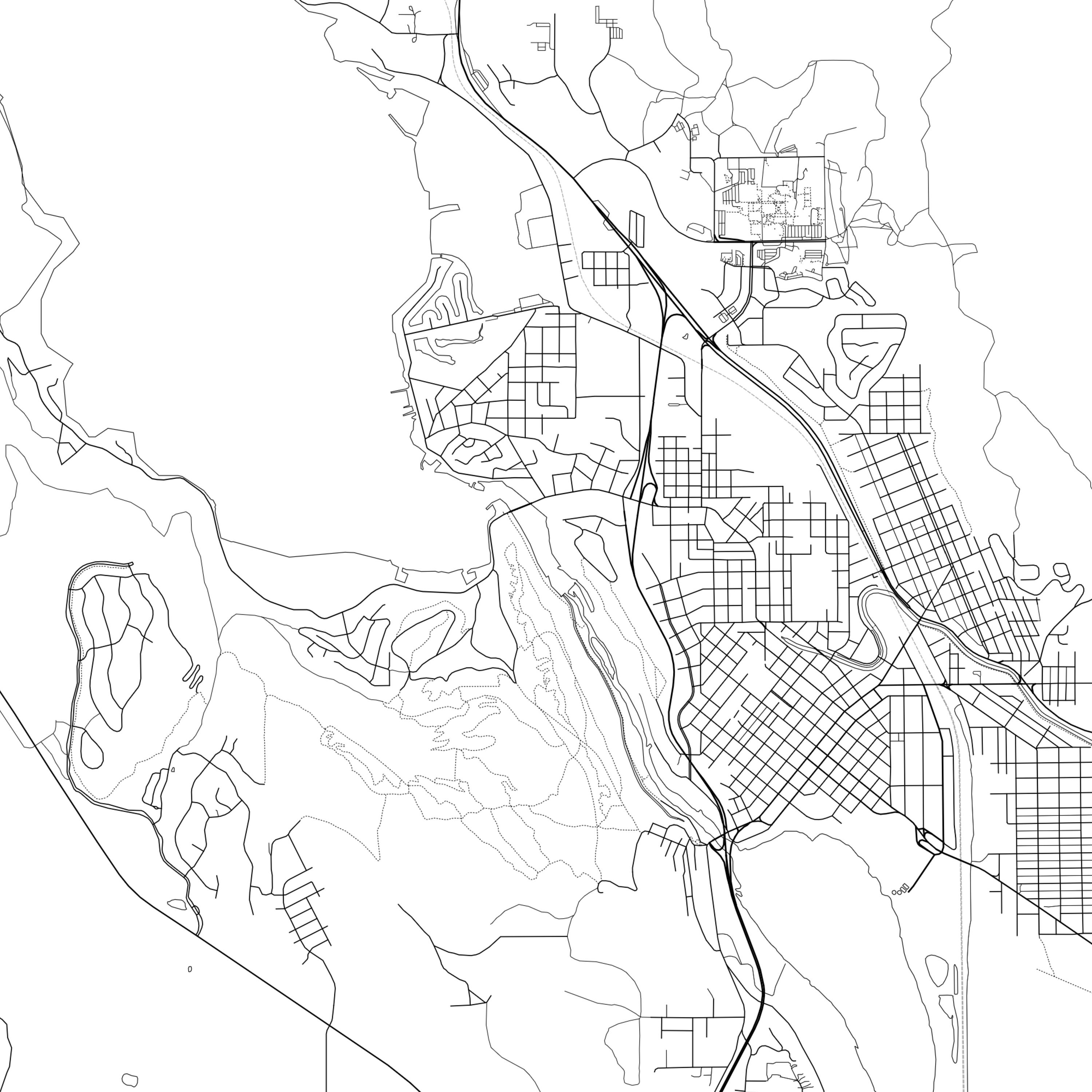 Klamath Falls Map Print Klamath Falls Map Poster Wall Art or Etsy