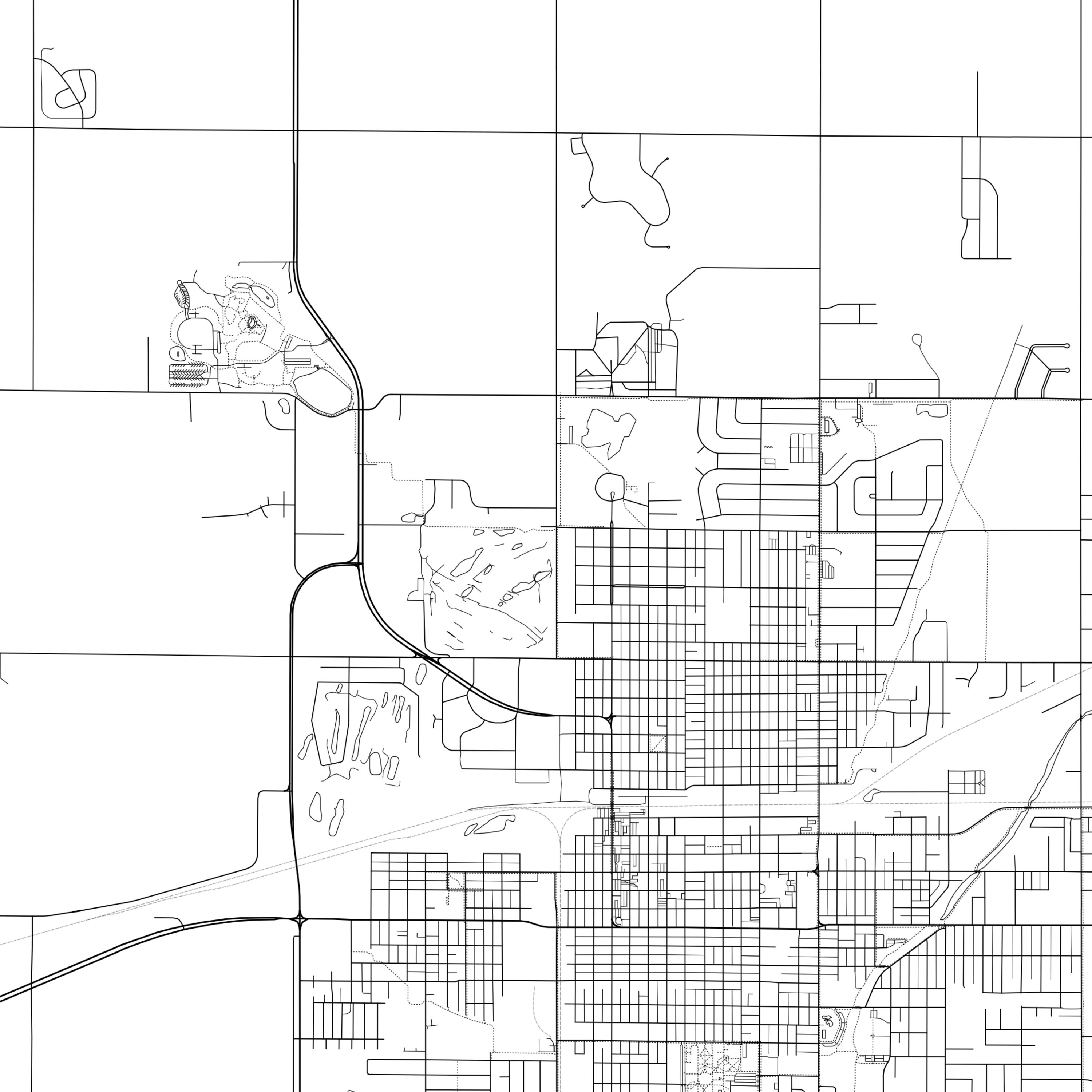 Aberdeen Map Print Aberdeen Map Poster Wall Art Sd City Map Etsy