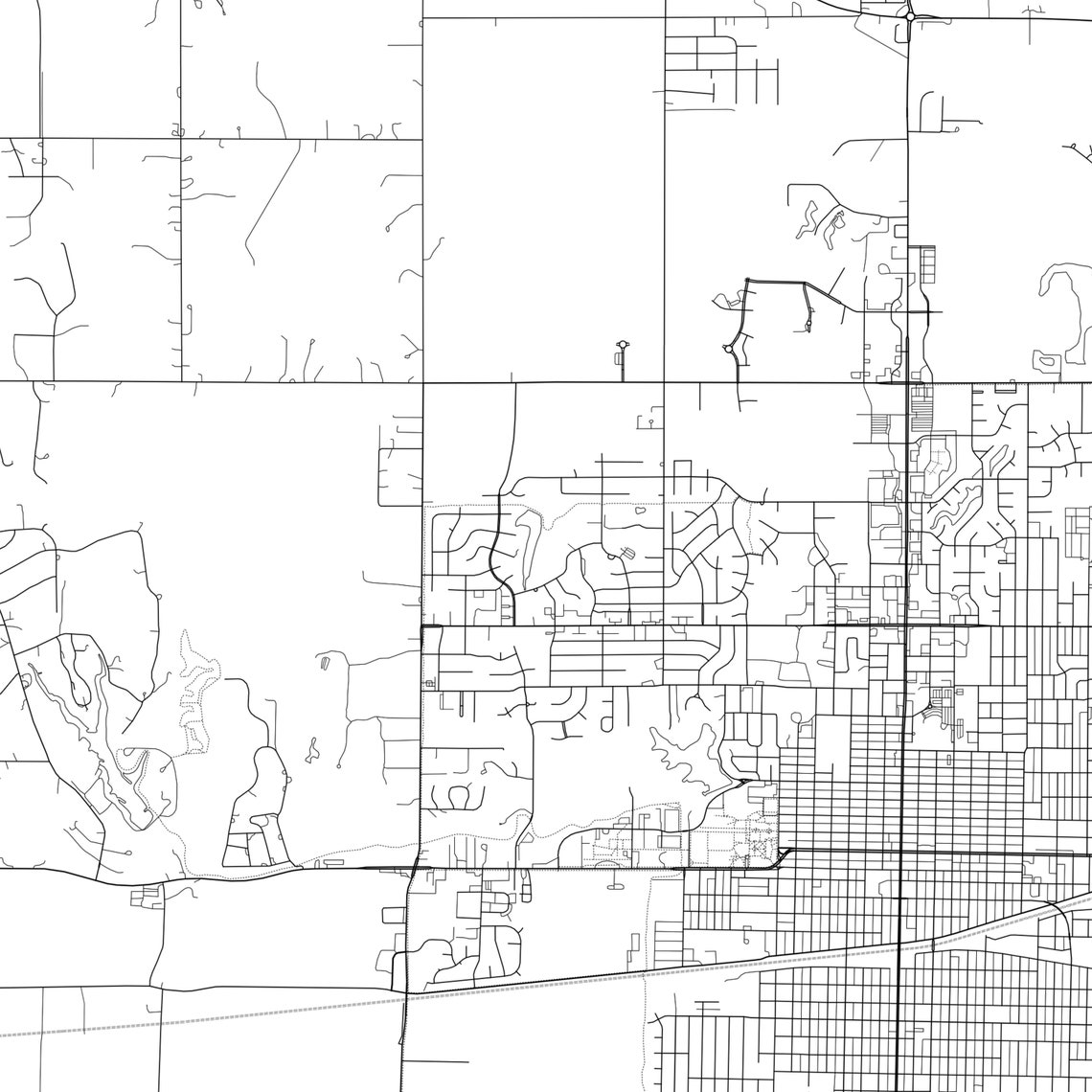 Kearney Map Print Kearney Map Poster Wall Art Ne City Map Etsy