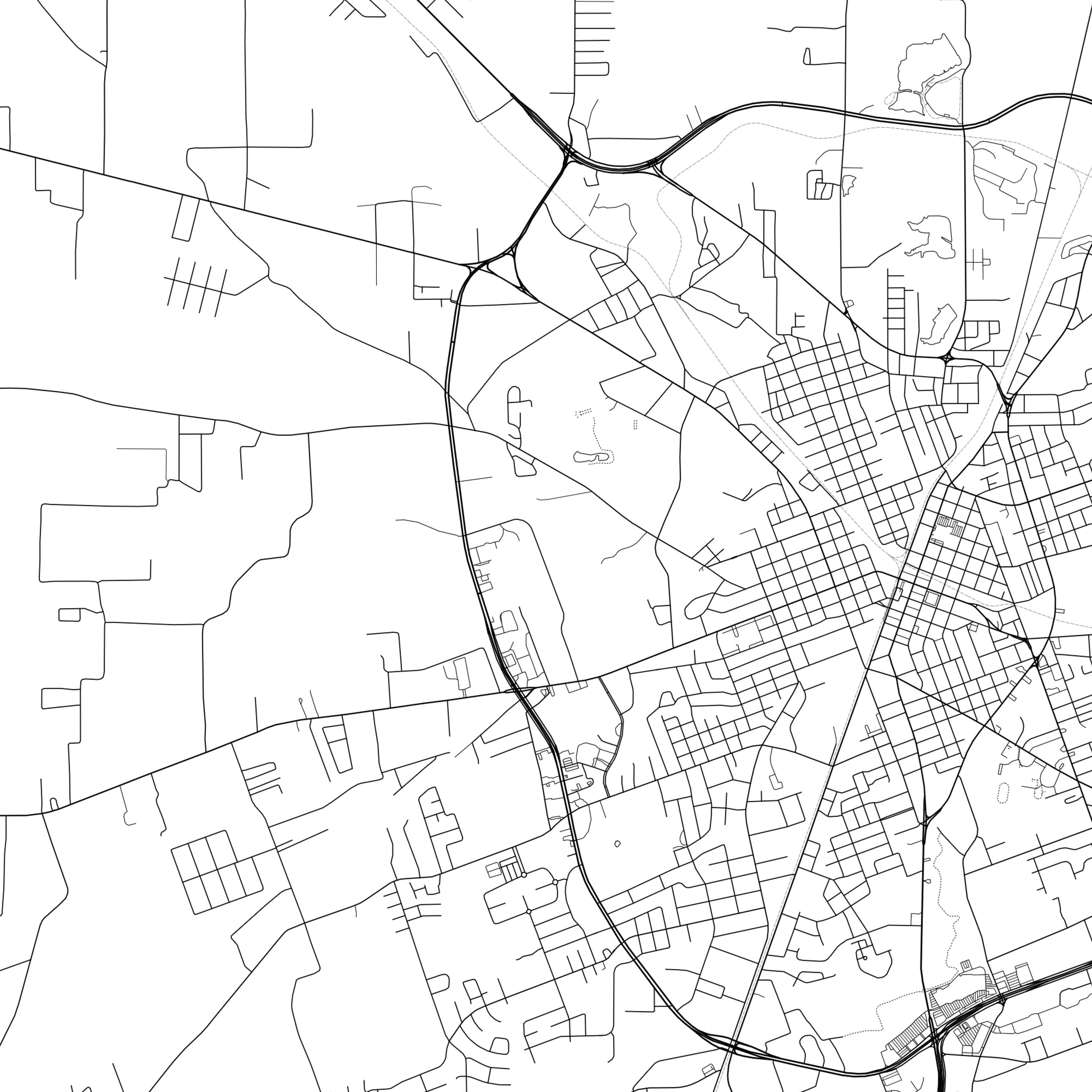 Lufkin Map Print Lufkin Map Poster Wall Art Tx City Map Etsy