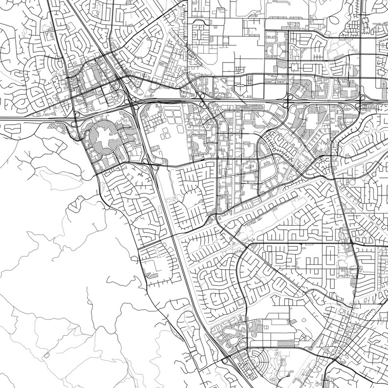 Pleasanton Map Print Pleasanton Map Poster Wall Art Ca City Etsy
