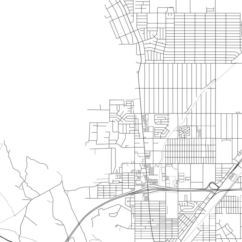 Kingman Map Print Kingman Map Poster Wall Art Az City Map Etsy
