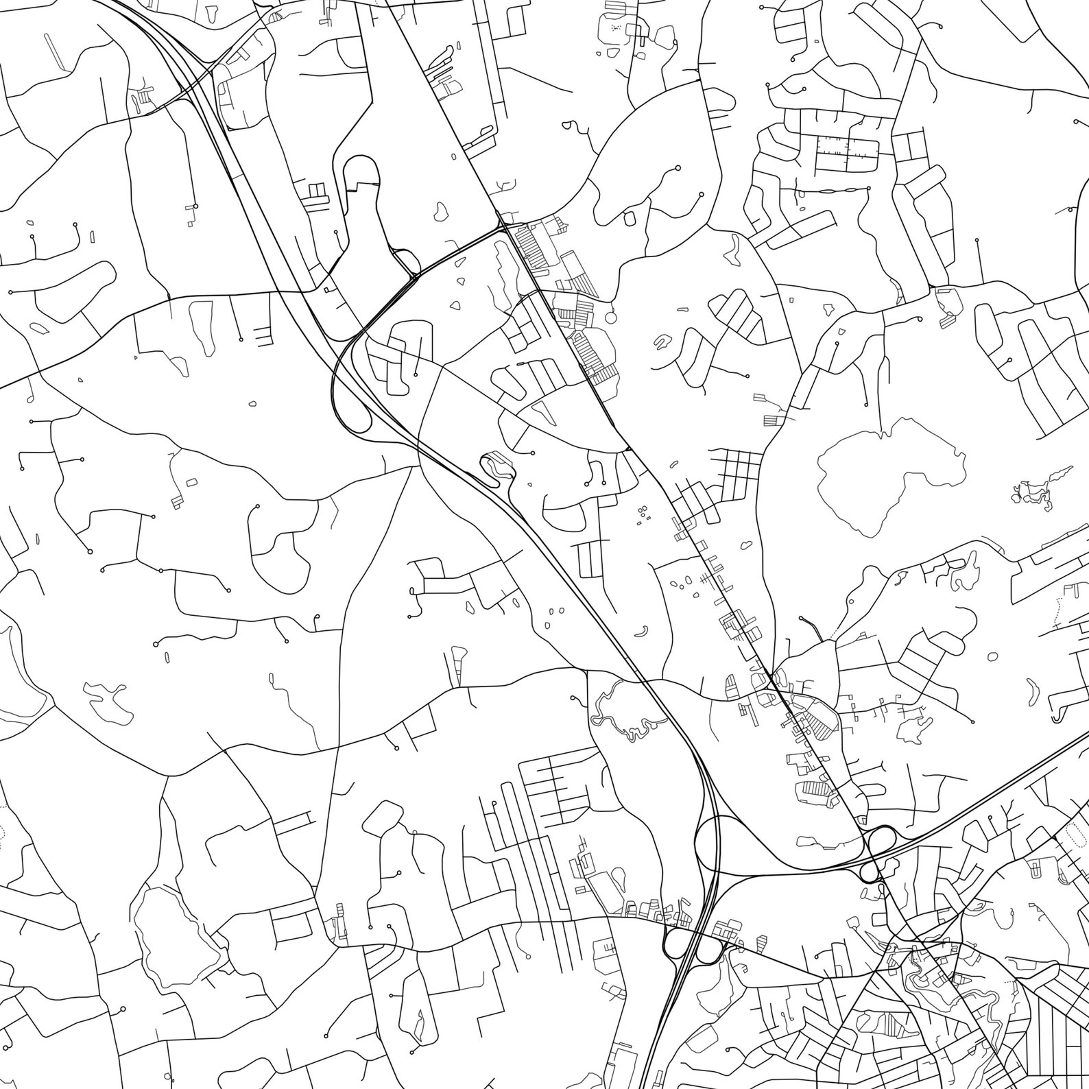 Methuen Map Print Methuen Map Poster Wall Art Ma City Map Etsy