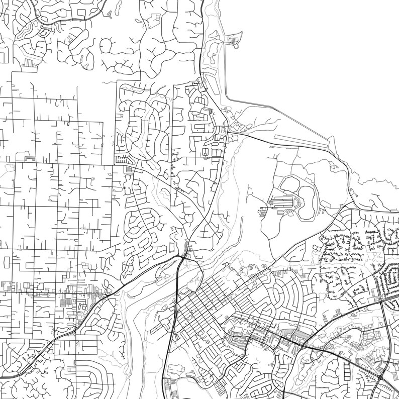 Folsom Map Print Folsom Map Poster Wall Art Ca City Map - Etsy