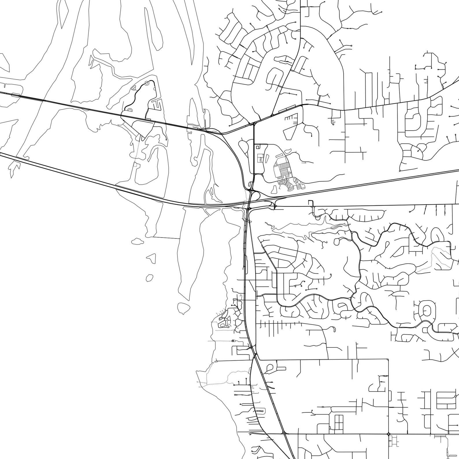 Daphne Map Print Daphne Map Poster Wall Art Al City Map Etsy