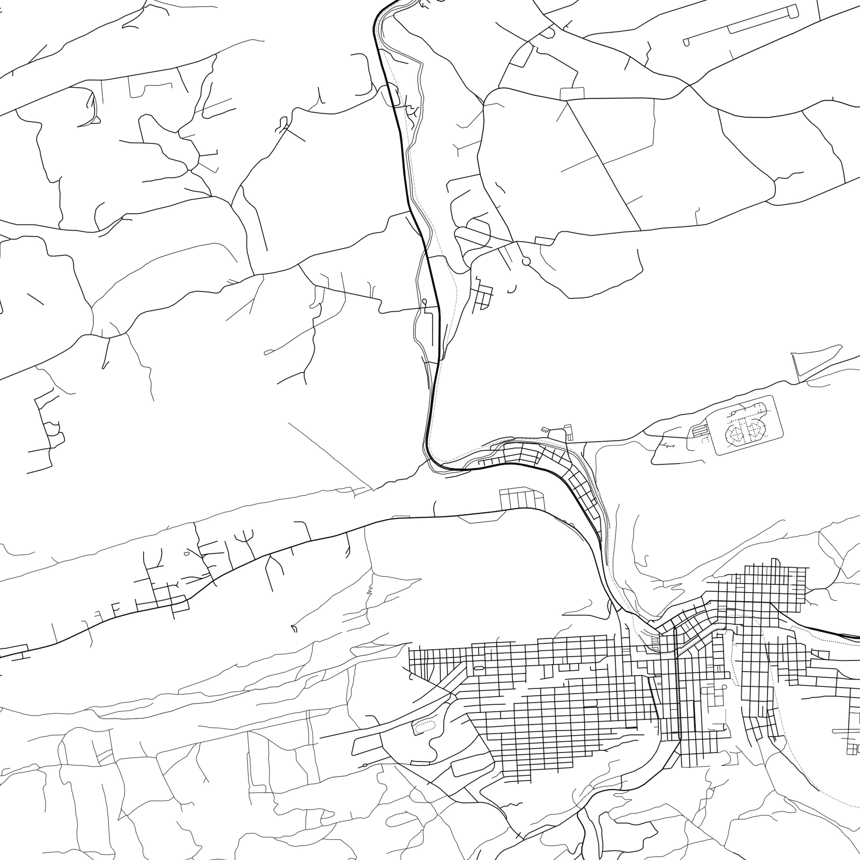 Shamokin Map Print Shamokin Map Poster Wall Art Pa City Etsy